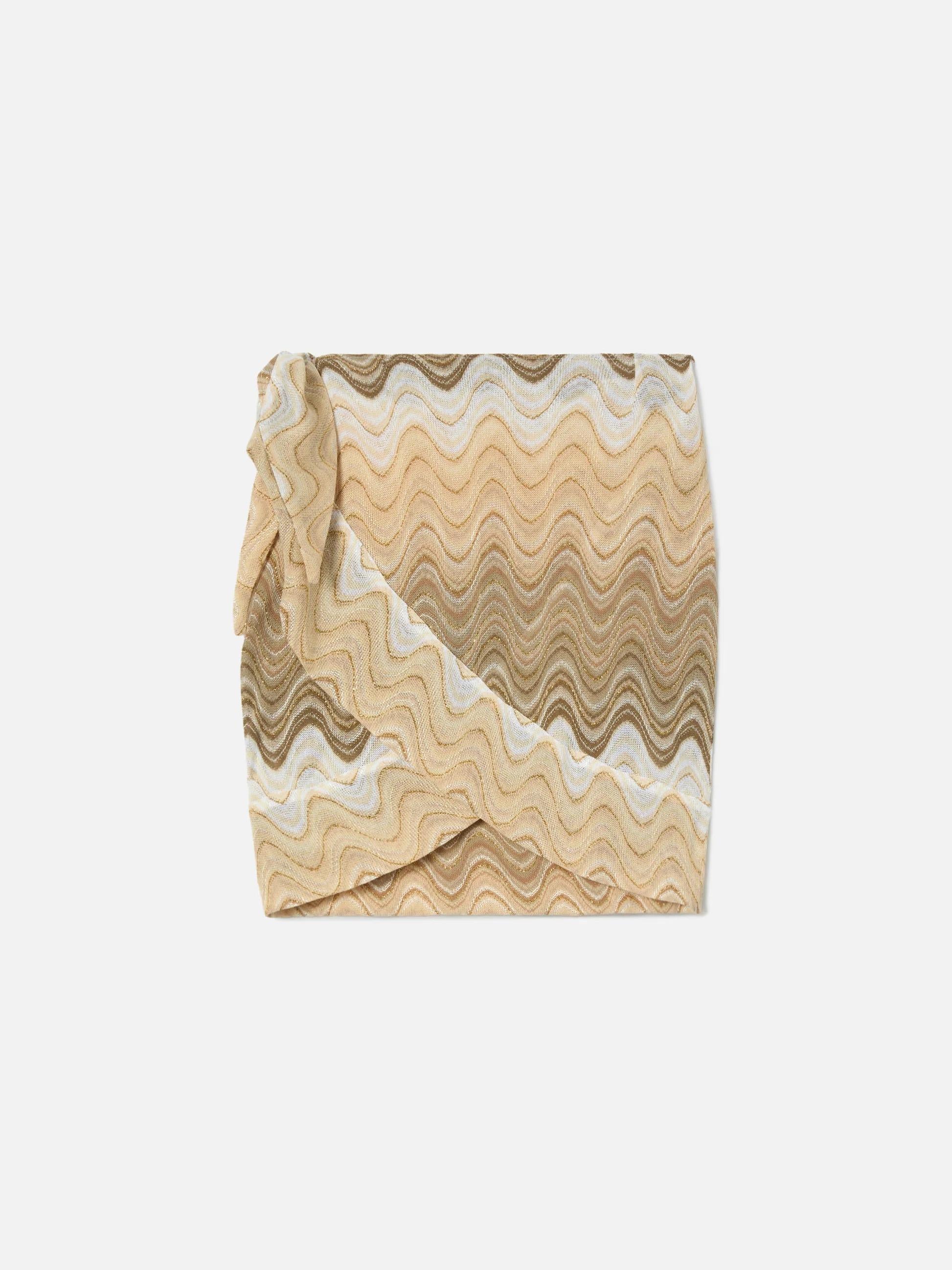 Gonna pareo Angie in raschel degradé beige ANGI001 02022L MC2 SAINT BARTH 