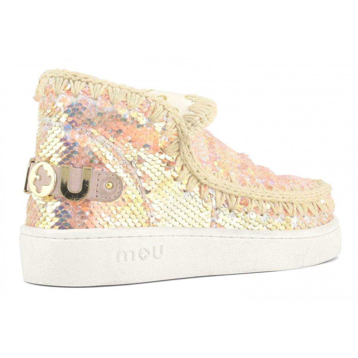 Mou Summer eskimo sneack k sequins Iridiscen Sequins Beige SK211009K IRIBEI MOu 