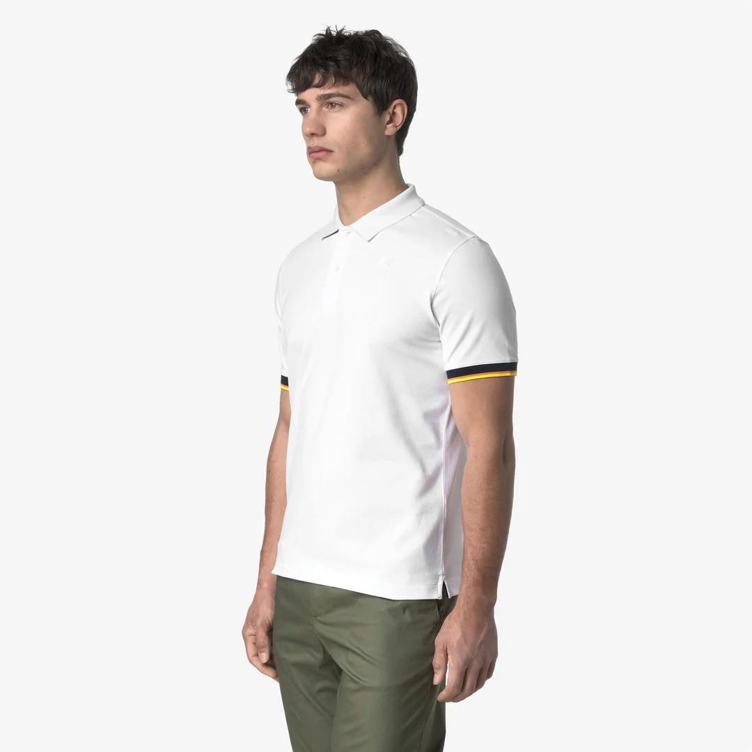 VINCENT PIQUE SLIM<BR/>WHITE K1125BW 001 K-WAY 