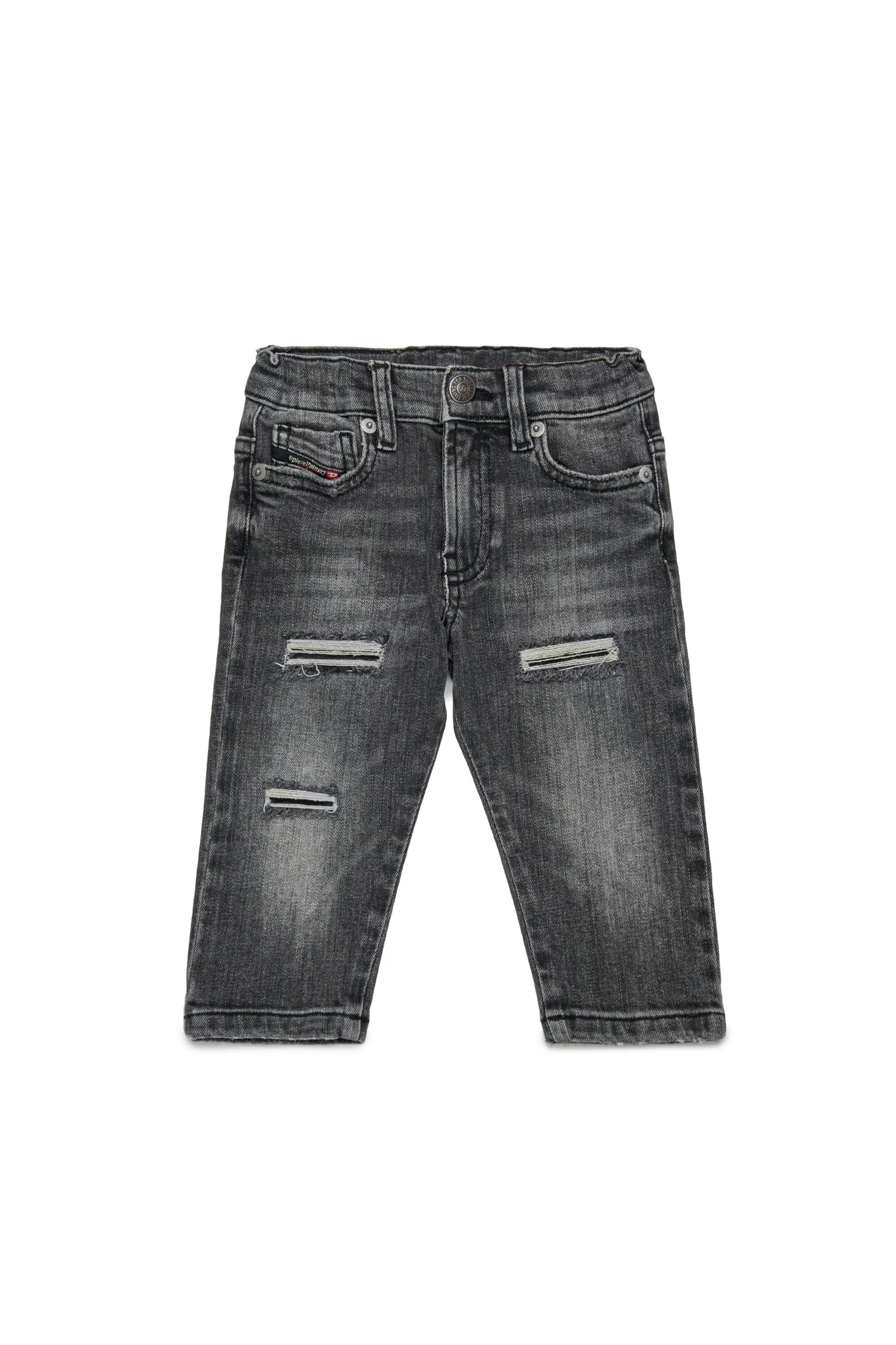 DIESEL<BR/>Jeans regular grigio scuro con strappi - D-Jools-B K00238-KXBQR K02 DIESEL 
