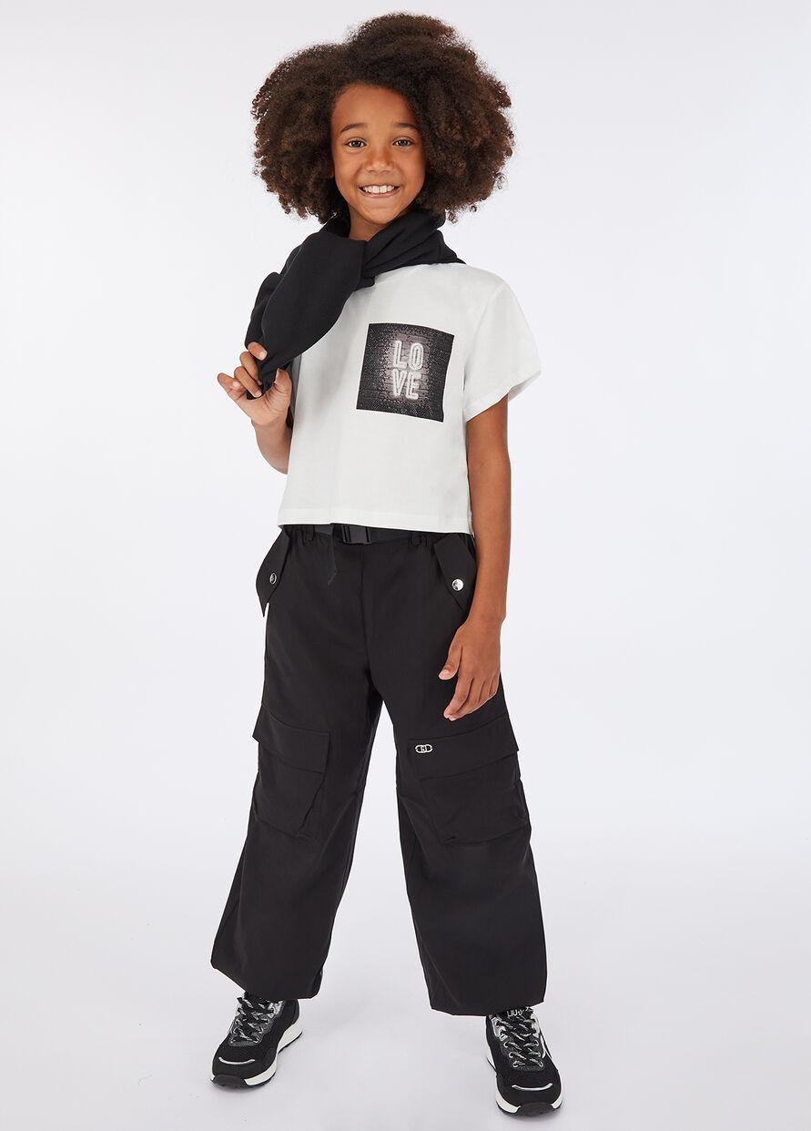 LIU-JO T-shirt con stampa Bianca GF5012J0088 T9056 LIU-JO junior 