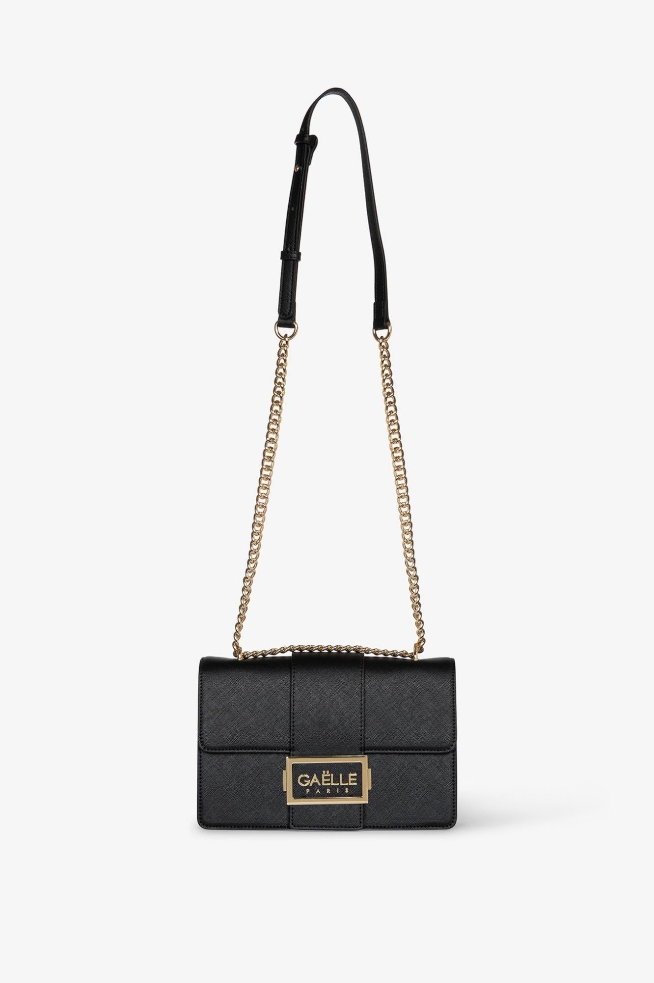 Regular Shoulder Strap Mini Metal Logo  Nero - Gaëlle Paris GAACW03163-MTFI0007 NE01 GAELLE 