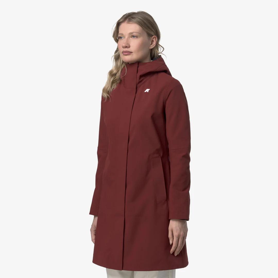 Giubbino K-Way Stephy Bonded Red syrah-blue depth K21489W B3P K-WAY 