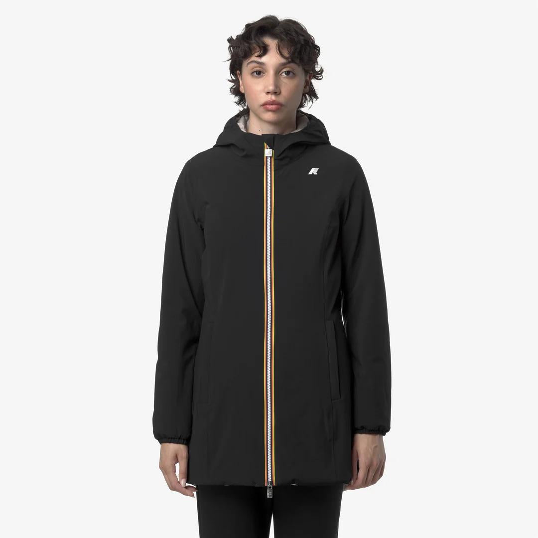DENISE ST WARM REVERSIBLE<BR/>BLACK PURE-BEIGE CASHMERE K6128UW BC9 K-WAY 