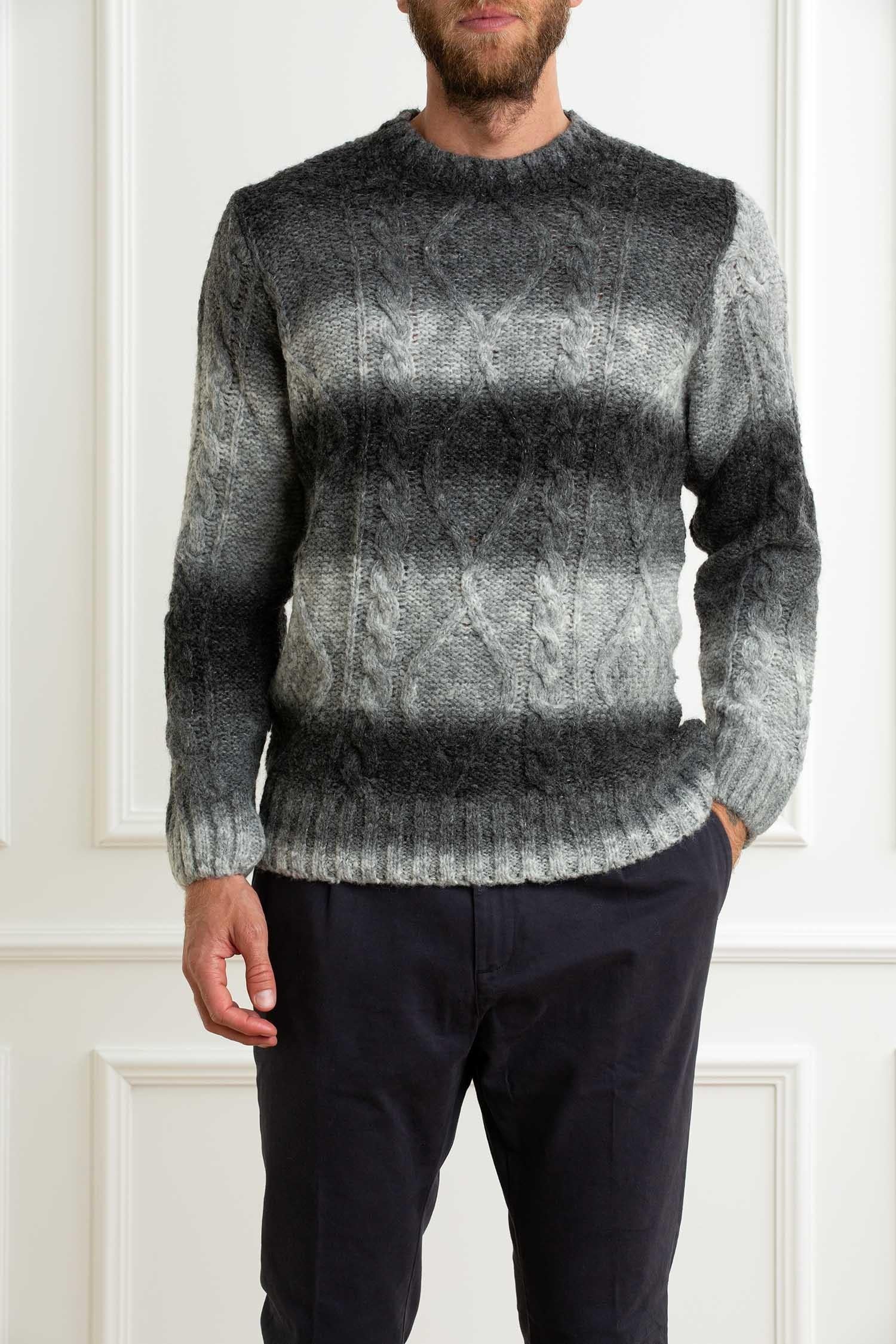Daniele Alessandrini Maglia Lavorata GREY MELANGE DA1FW26M042 169 DANIELE ALESSANDRINI 