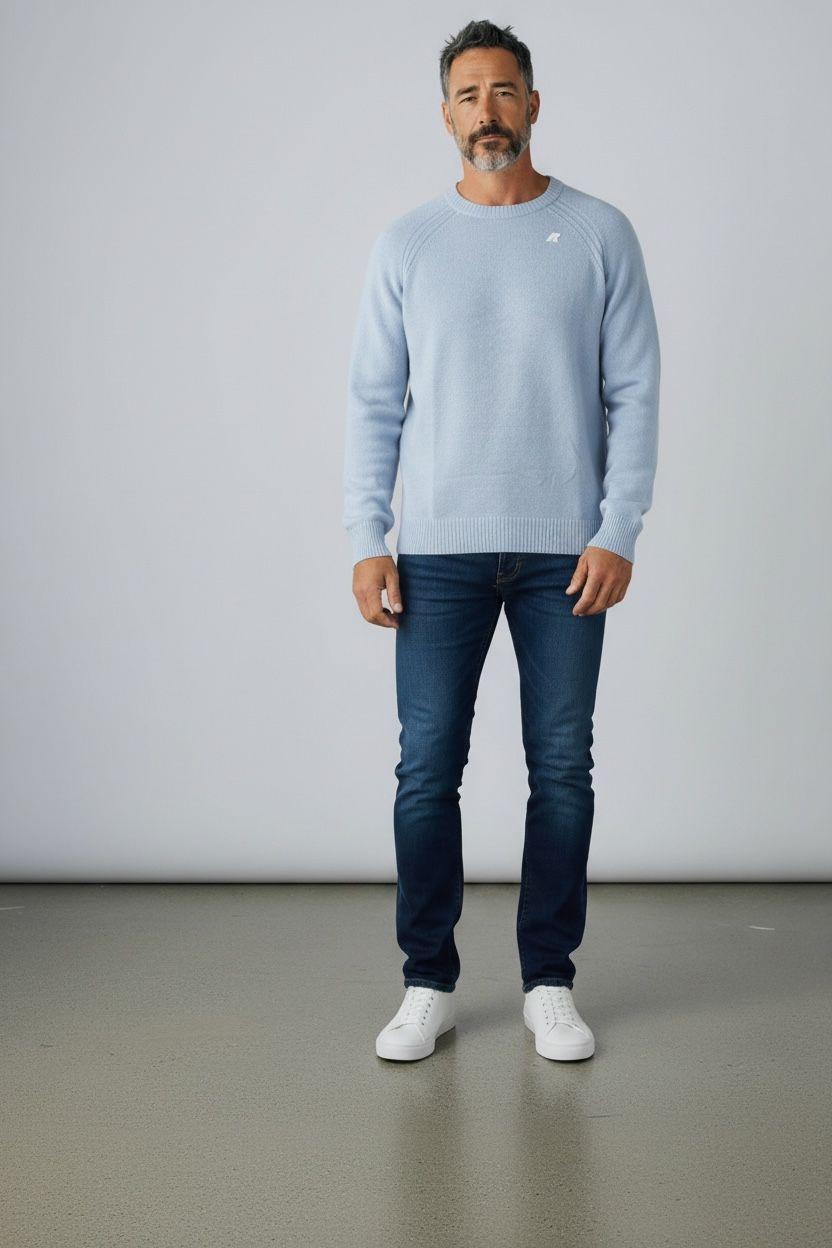 SEBAS WOOL CASHMERE AZURE LIGHT K2142GW KAC K-WAY 
