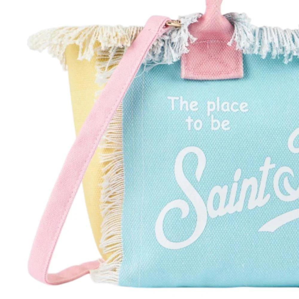 Mc2 Saint Barth Borsa Colette In Canvas Con Fantasia Color Block COL0001/02575L COL0001 02575L MC2 SAINT BARTH 