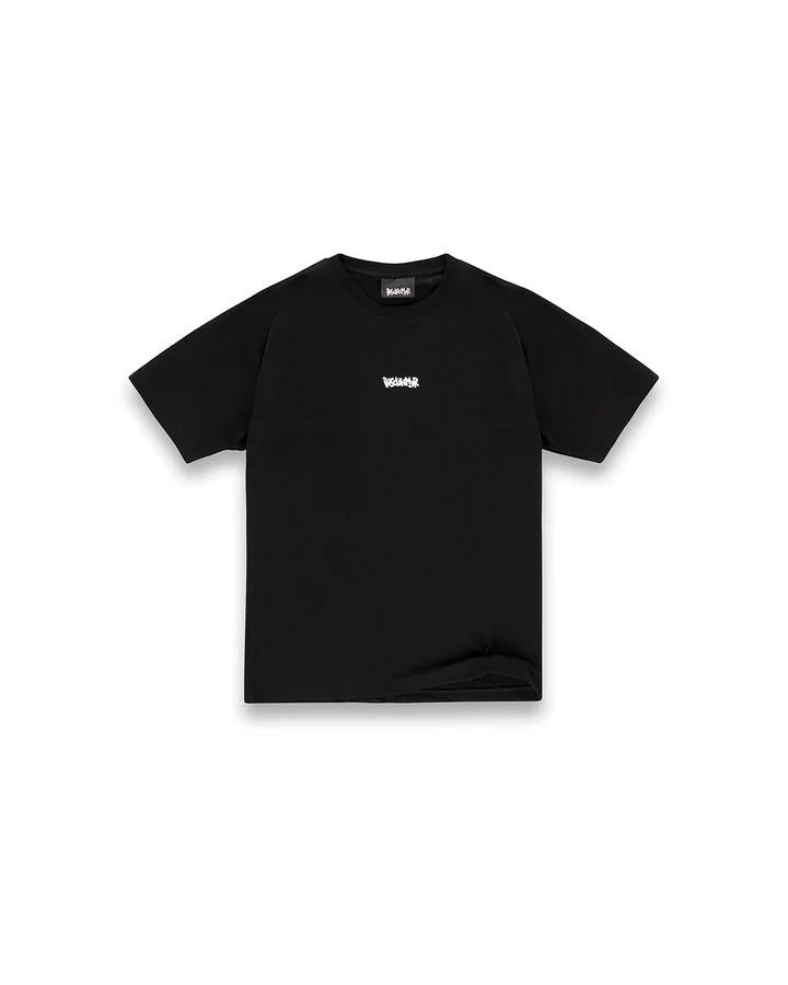 T-shirt in jersey disclaimer nera 25IDS55117 NERO-ST.BIANCA DISCLAIMER 