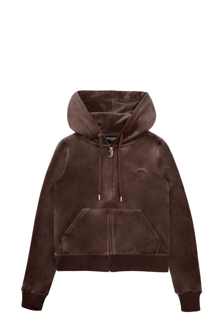 JUICY COUTURE<BR/>W ROBERTSON GOLD HOODIE JAVA-JAVA MARRONE VEJB70294WPF JB7 JUICY COUTURE 
