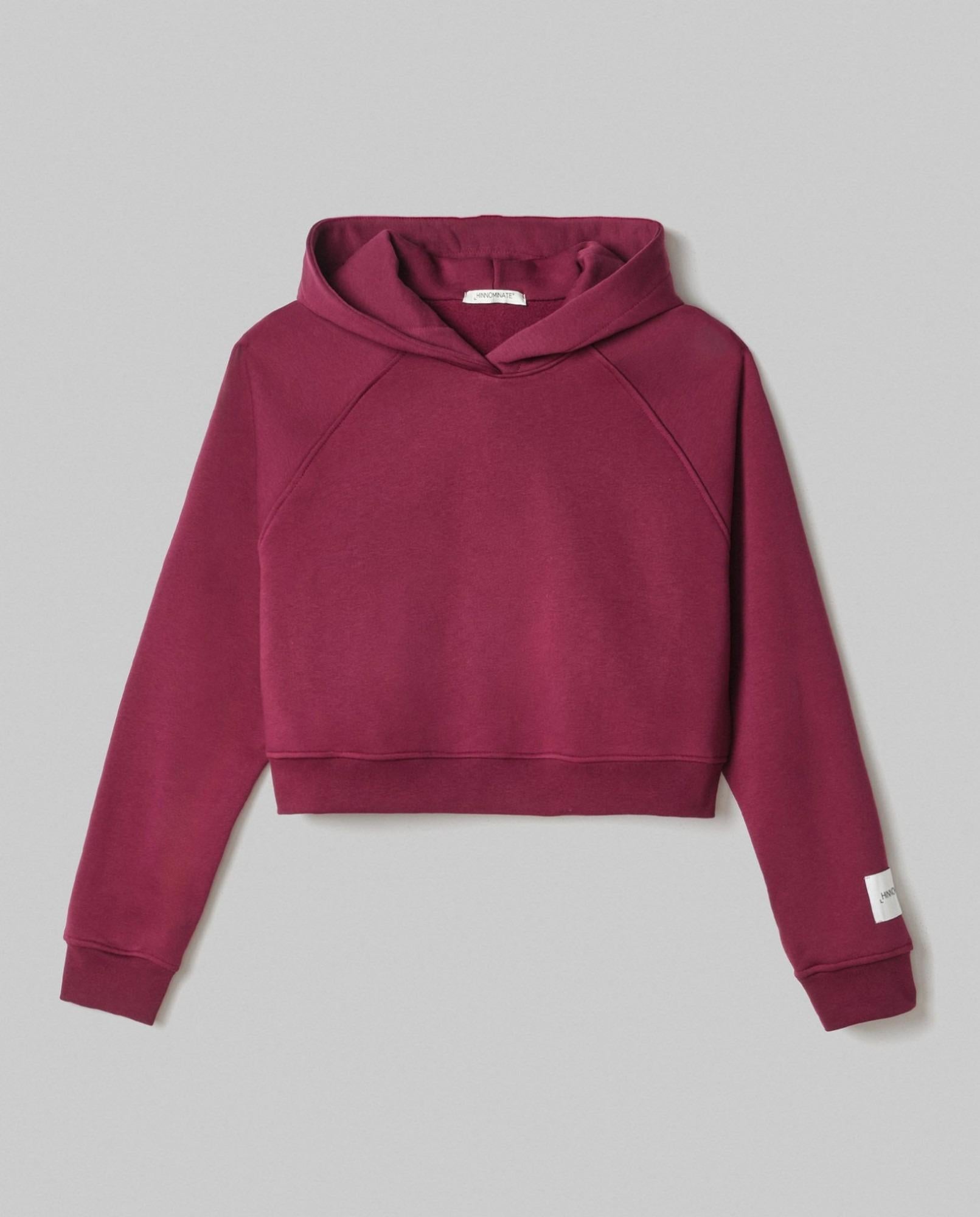 Felpa Cappuccio A Scatoletta Con Manica Raglan  Bordeaux HMABW01958-TMTF0012 RS02 HINNOMINATE 