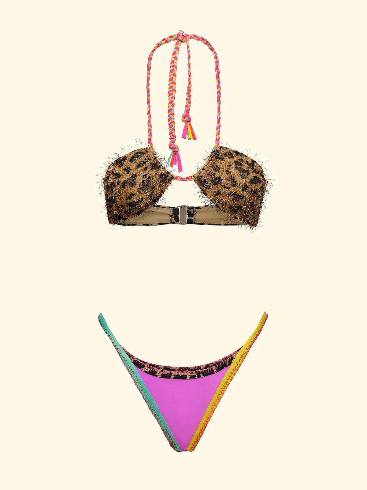 Bikini Donna F**K Fascia con Slip Fisso Fantasia SW0112-X10 FK26-SW0112 X10 F**K 