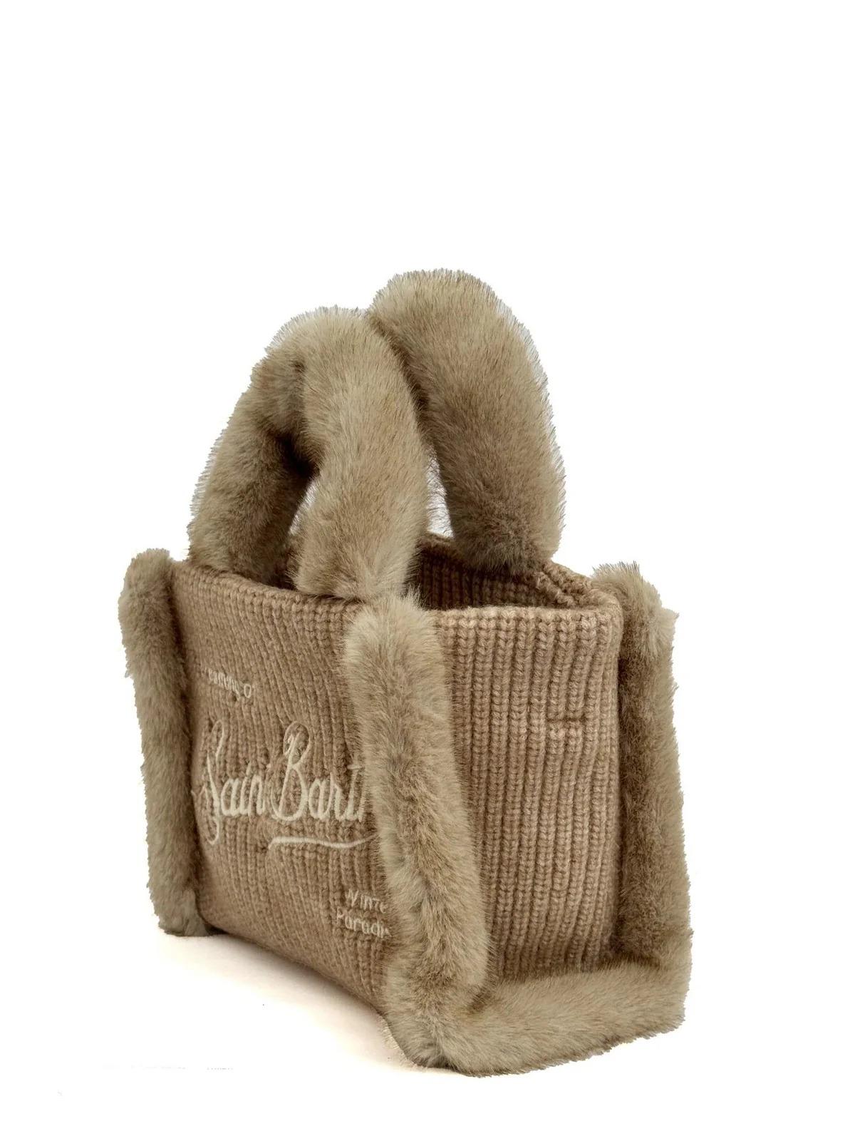 MC2 SAINT BARTH Borsa Donna VANITY MINI SHEARLING RIB 00295I FUR 11 EMB VAMI022 00295I MC2 SAINT BARTH 