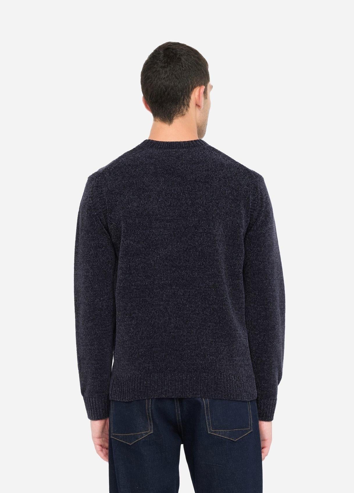 Liu.jo maglia ciniglia girocollo Dark blue QXX060MA29P 94013 LIU-JO 