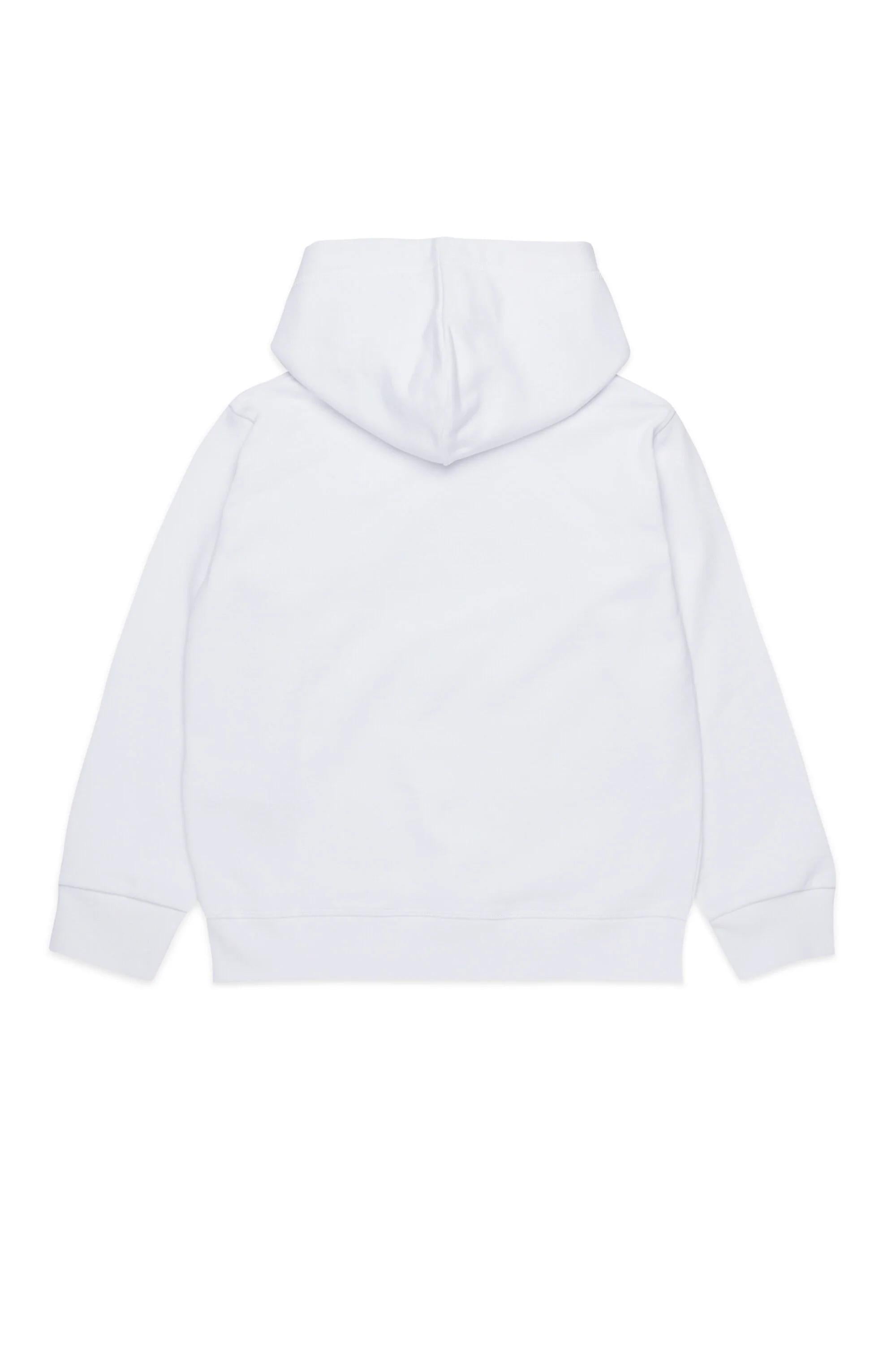 Felpa con logo Icon New Generation bianca DQ2940-D00ZF DQ100 DSQUARED KID 