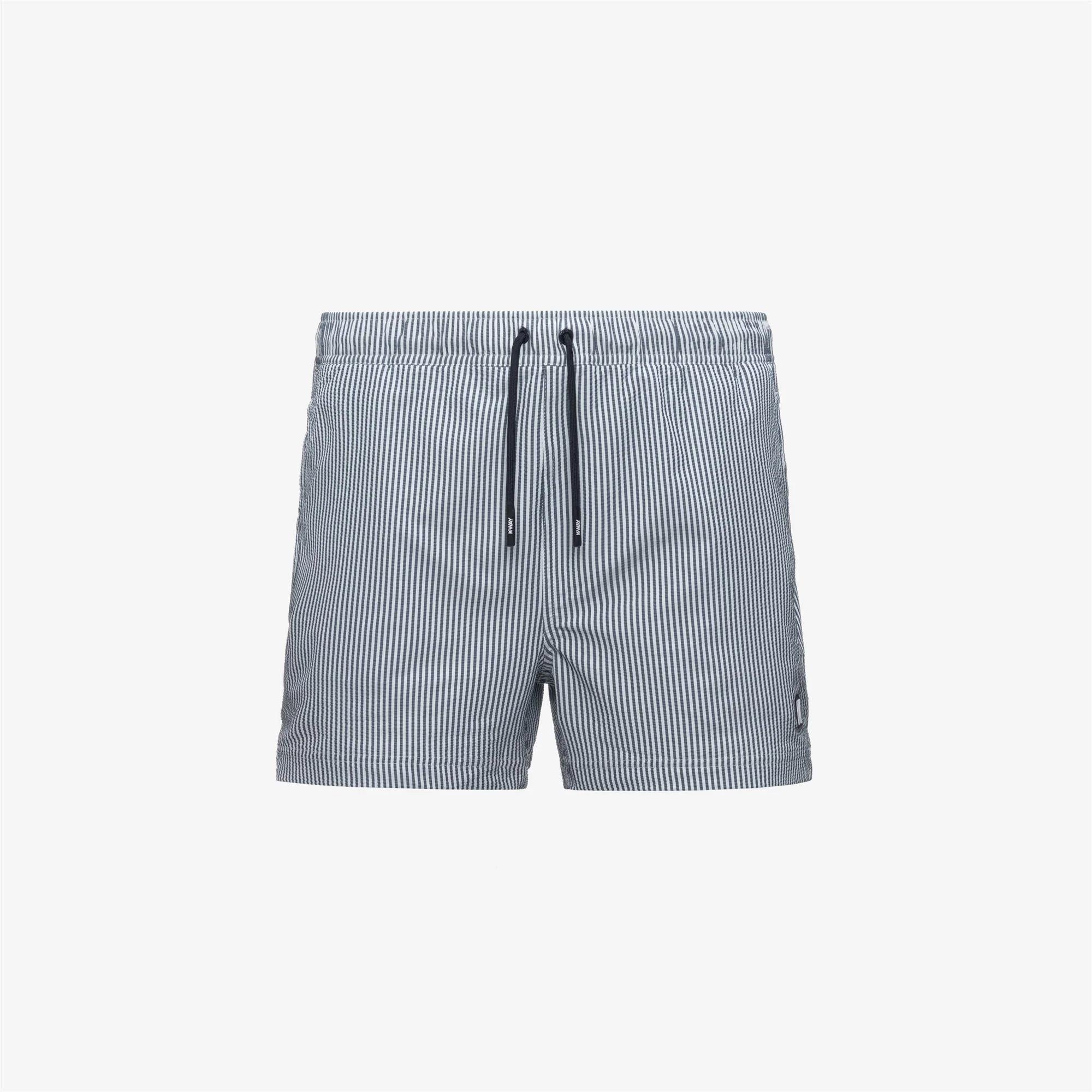 HAZEL MID STRIPES BEACH<BR/>WHITE-BLUE DEPTH K8141KW ALD K-WAY 