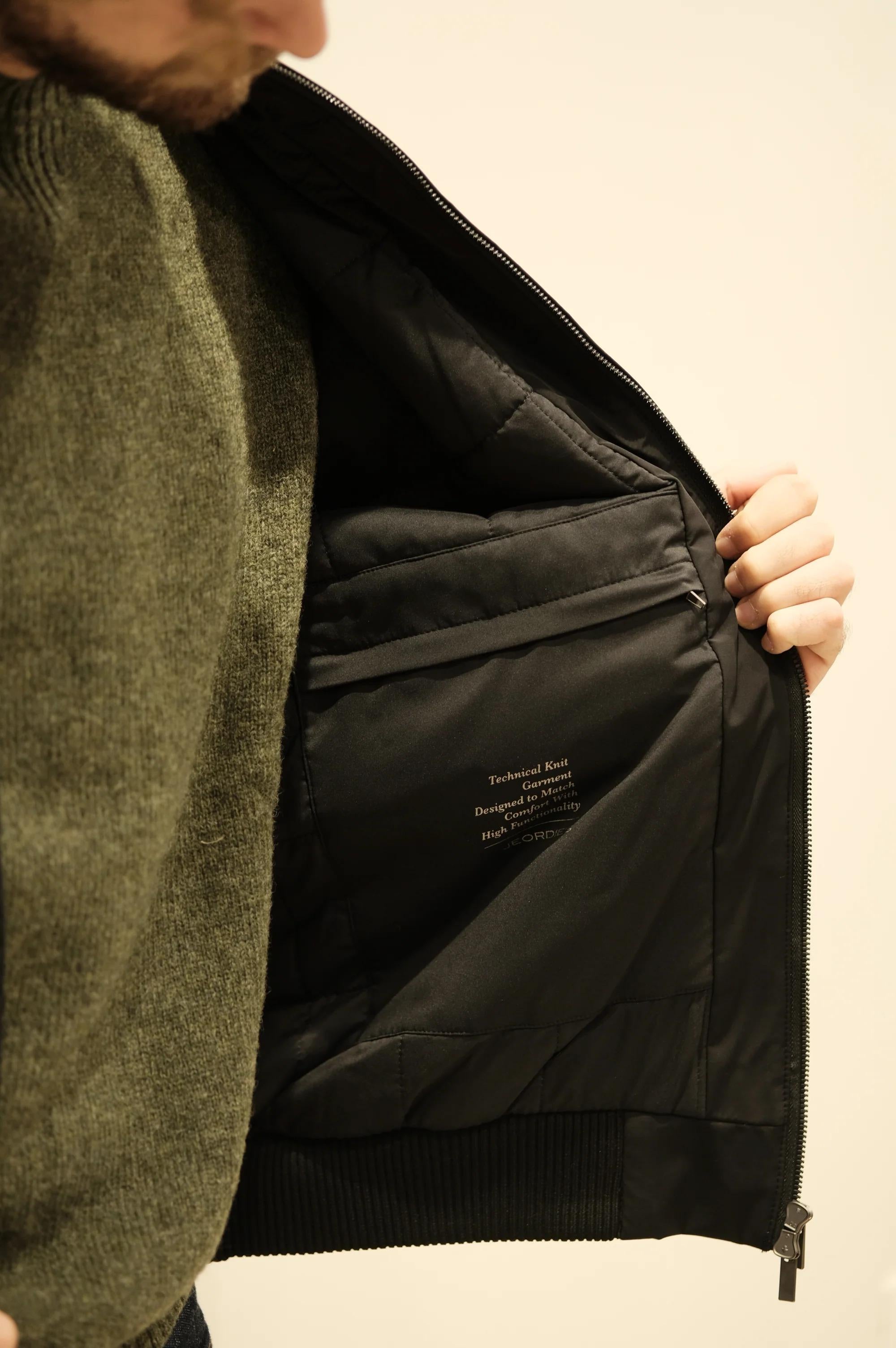 Jeordie's<BR/>Jeordie's Bomber Maglia/Nylon Nero 00002-70758 999 JEORDIE'S 
