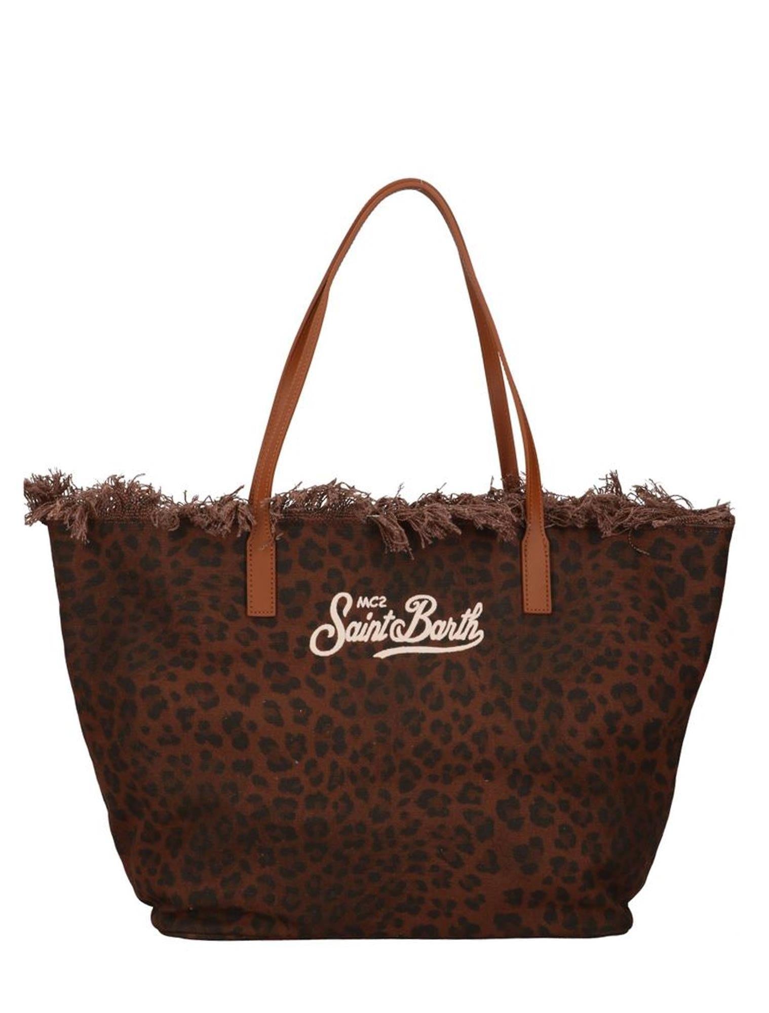 Saint Barth<BR/>Borsa City Fringe Leopard CBF0001 00588L MC2 SAINT BARTH 