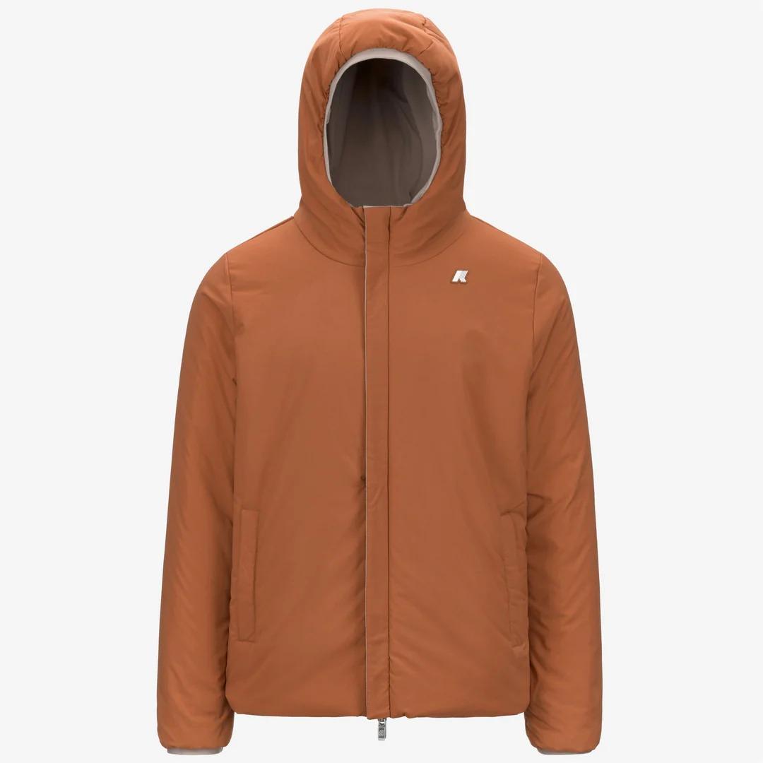 JACK ST WARM REVERSIBLE<BR/>BEIGE CASHMERE-ORANGE ADOBE K6128VW B2Q K-WAY 