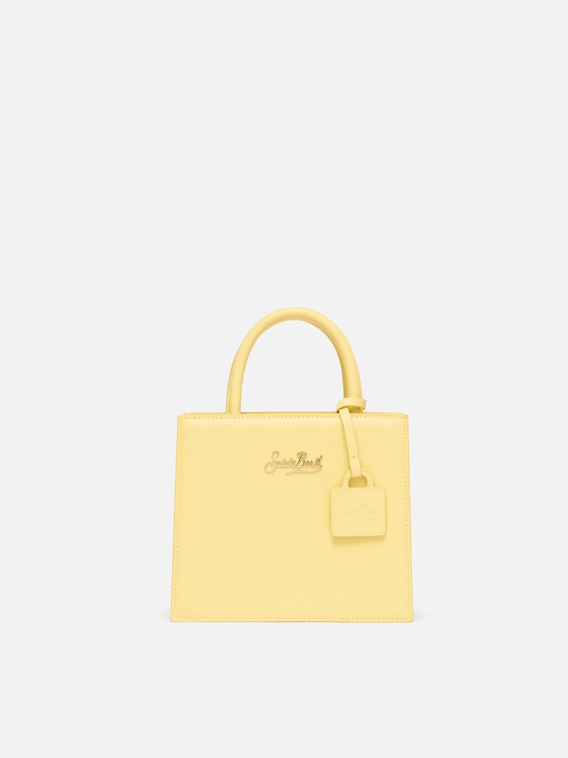 Shop Bag Mini in pelle giallo burro SHBM0002 00005L MC2 SAINT BARTH 