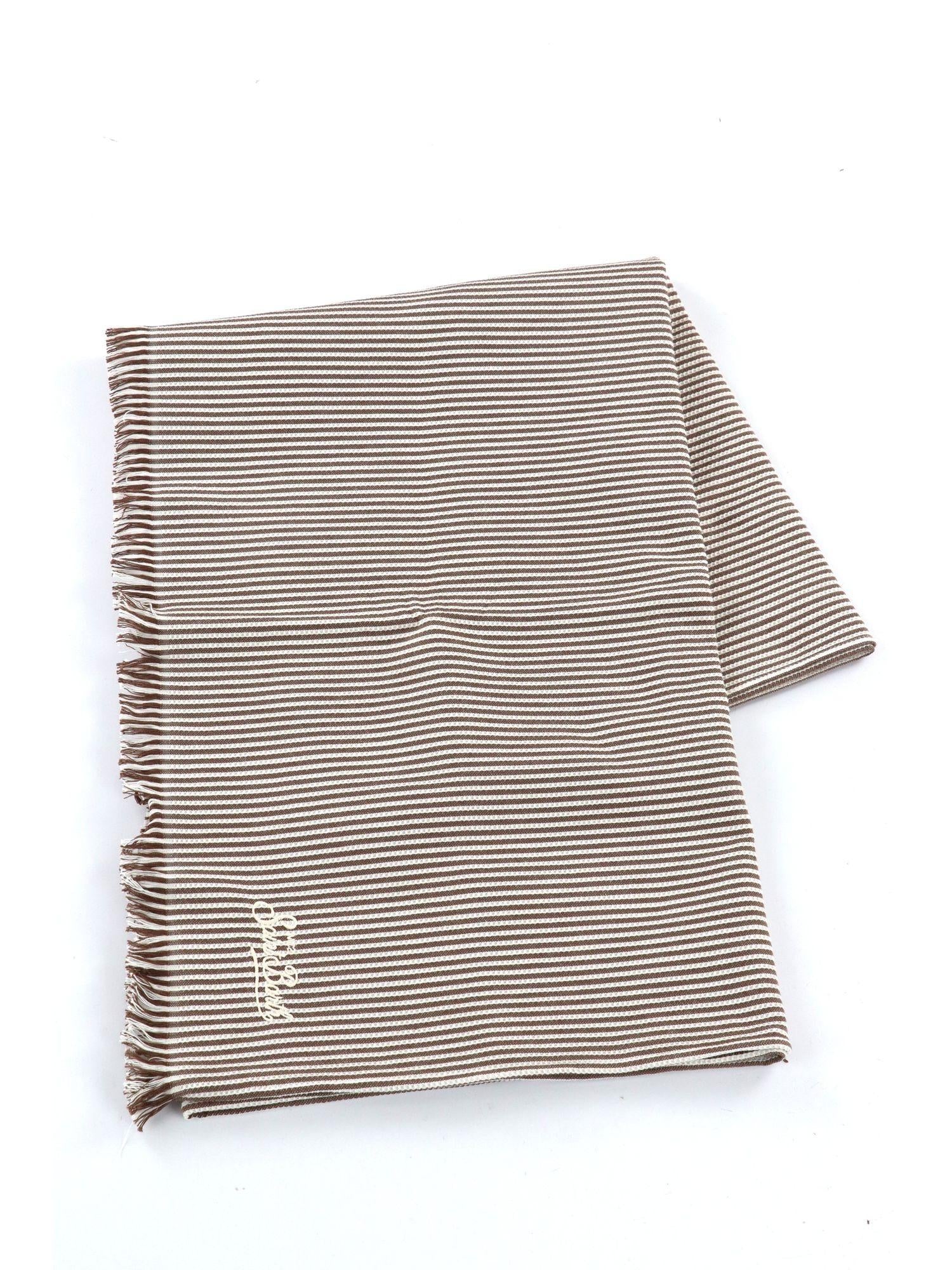 Telo mare Mc2 Saint Barth FOUT014 01426L unisex bianco e marrone FOUT014 01426L MC2 SAINT BARTH 