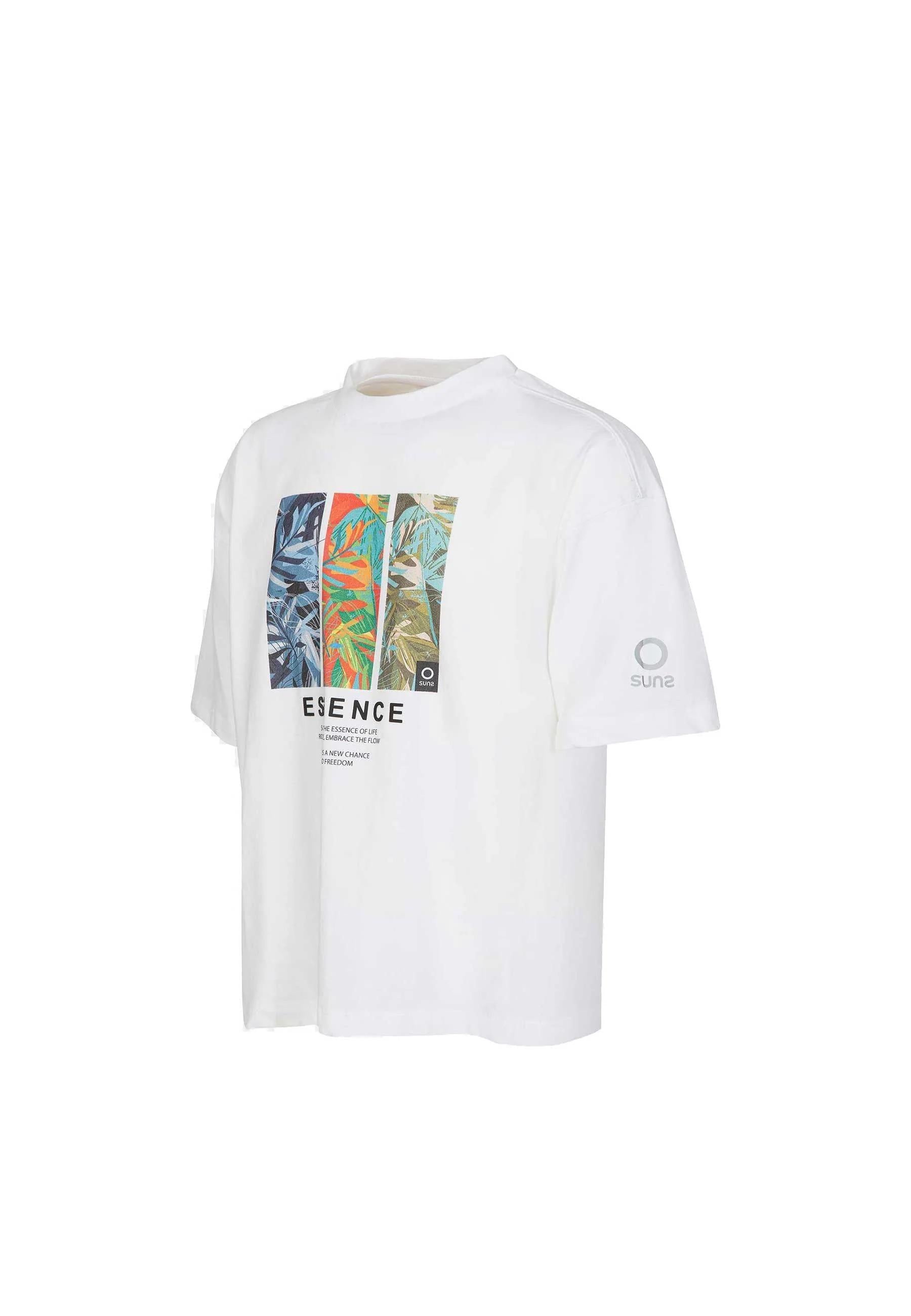 Suns T-shirt Girocollo Comoda Jungle Over Fit Bianca TSS6115U WHITE SUNS 