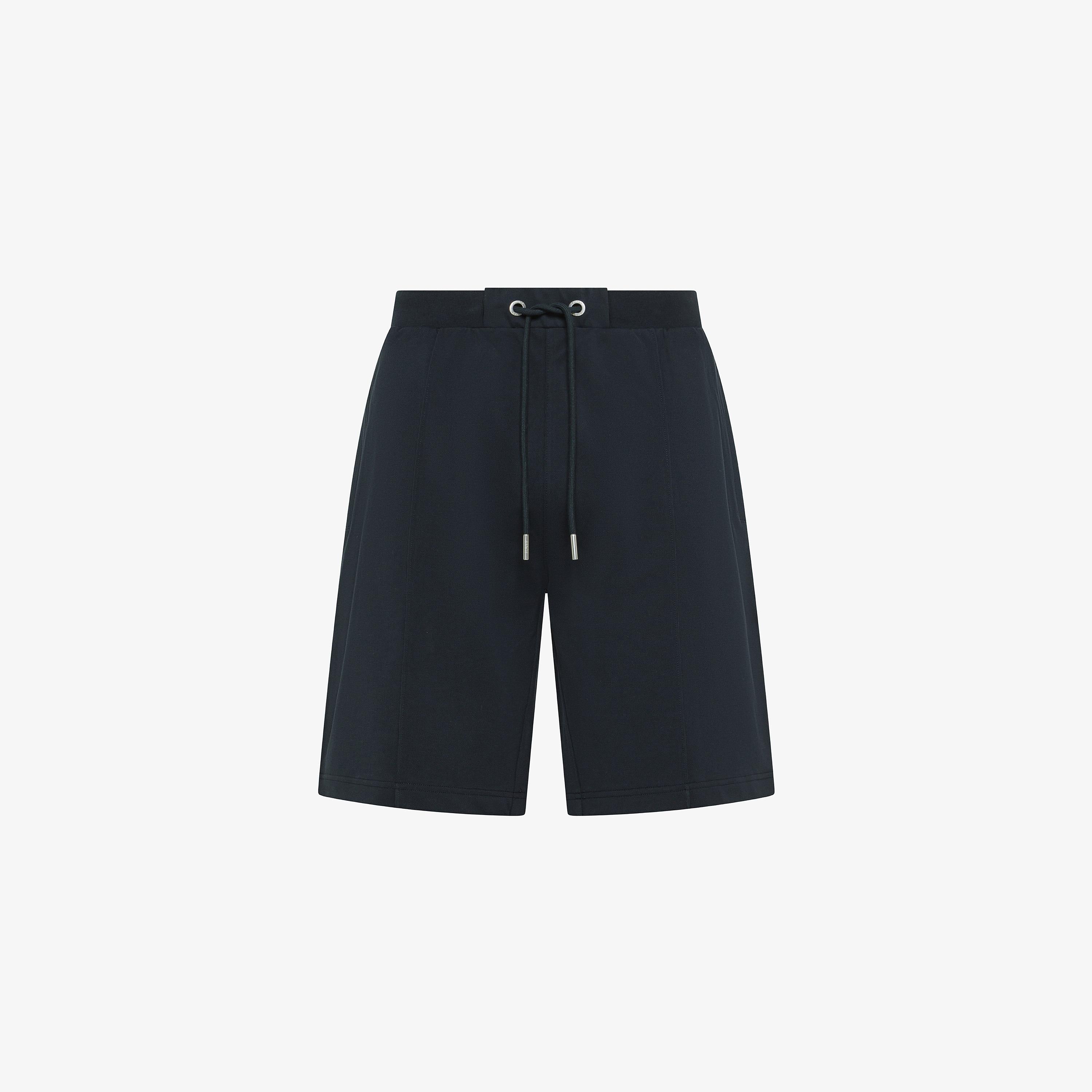 SUN68 Sweatshorts piquet small stripe Navy Blue F36138 07 SUN 68 