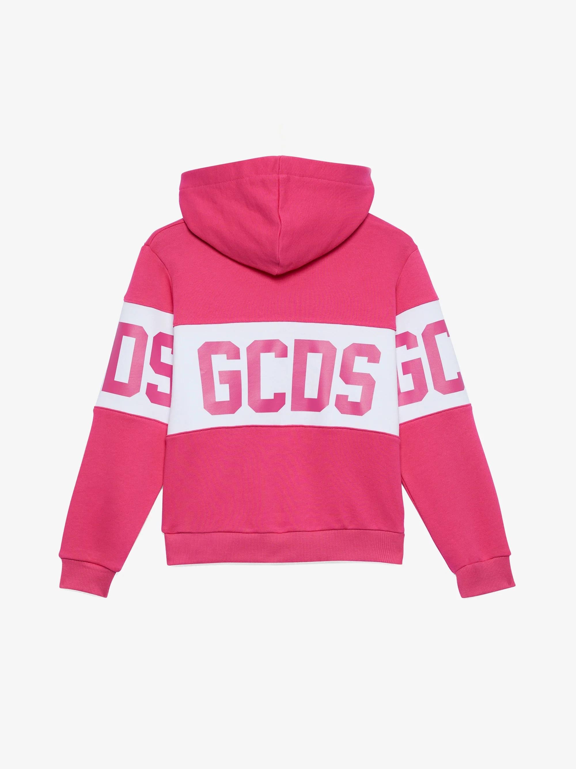 Felpa con cappuccio Band Logo fucsia B2JU1926BA2 59 GCDS 