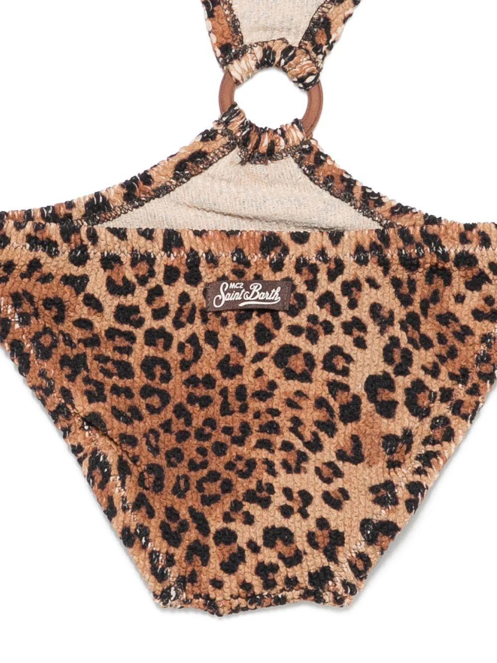 Costume da bagno per bambina MC2 Saint Barth Kids animalier con dettaglio anello LAU0005 00049L MC2 SAINT BARTH 