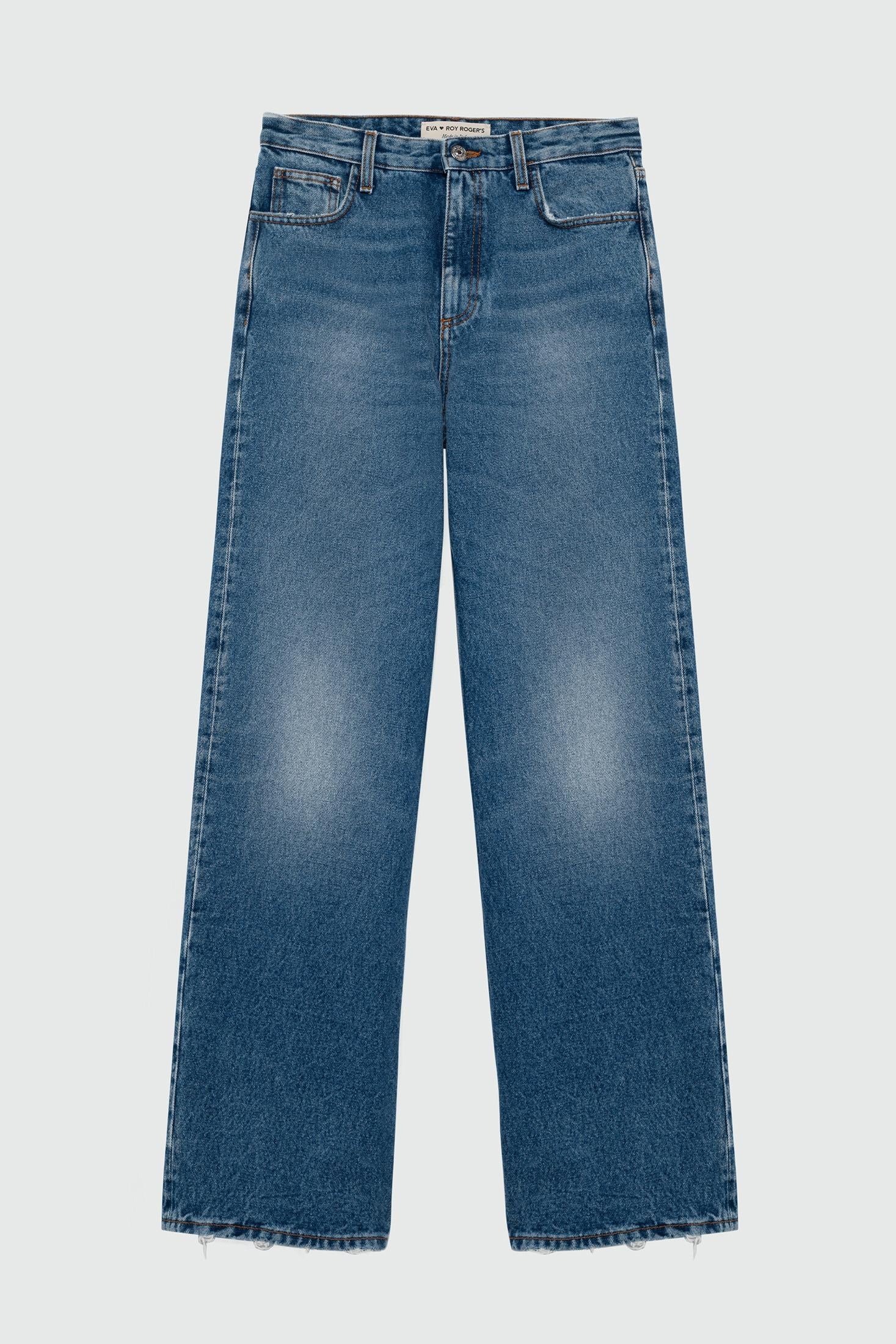 Super wide r.r.eva herzigova denim lyocell cotton vintage RND90350CT312876 C0999 ROY ROGER'S 