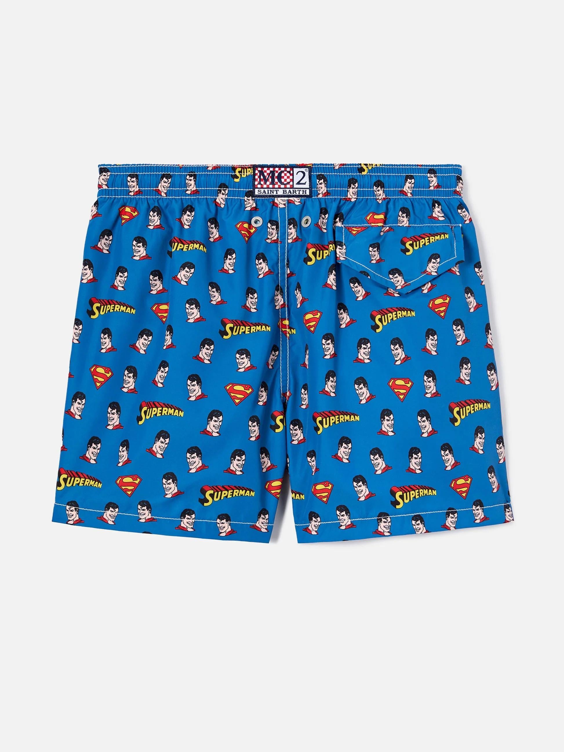 Costume Jean Lighting con stampa Superman all-over | Special Edition JEA0004 03759L MC2 SAINT BARTH 