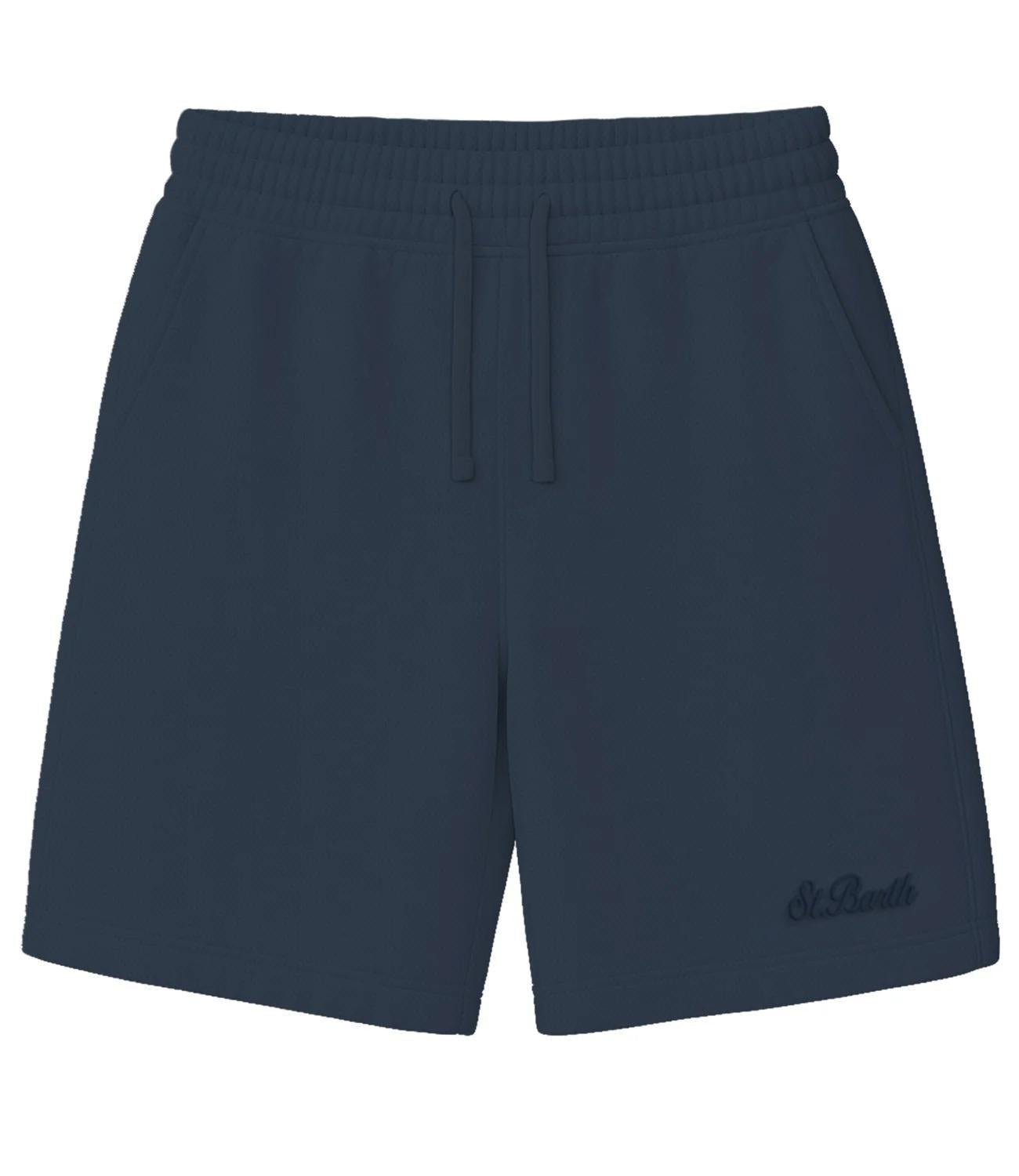 Mc2 SAINT BARTH<BR/>Bermuda Brayden pique blu uomo 61 BYD0001 00211L MC2 SAINT BARTH 