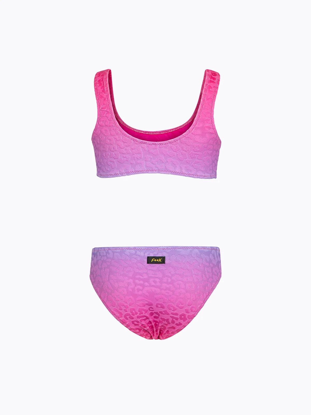 Bikini Bambina F**K Top con Slip Fisso Fantasia SG0681-X92 FJ26-SG0681 X92 F**K 