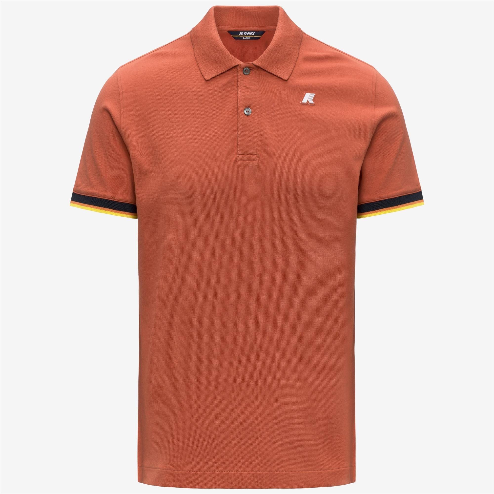 VINCENT PIQUE SLIM<BR/>ORANGE BROWNISH K1125BW 896 K-WAY 