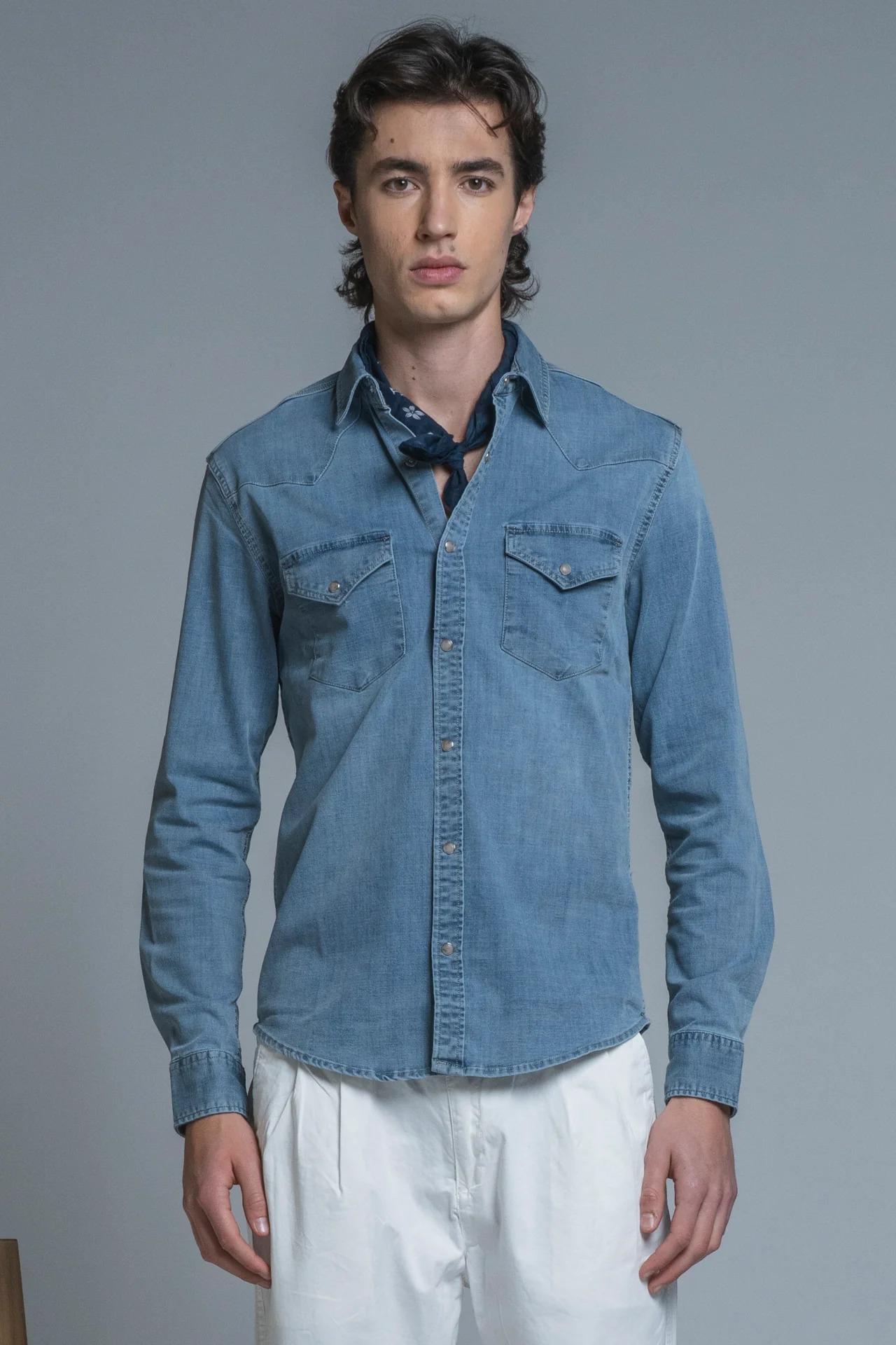 FORD SHIRT WESTERN IN DENIM IM26SSSM-FORD-DEN 232 IMPURE 