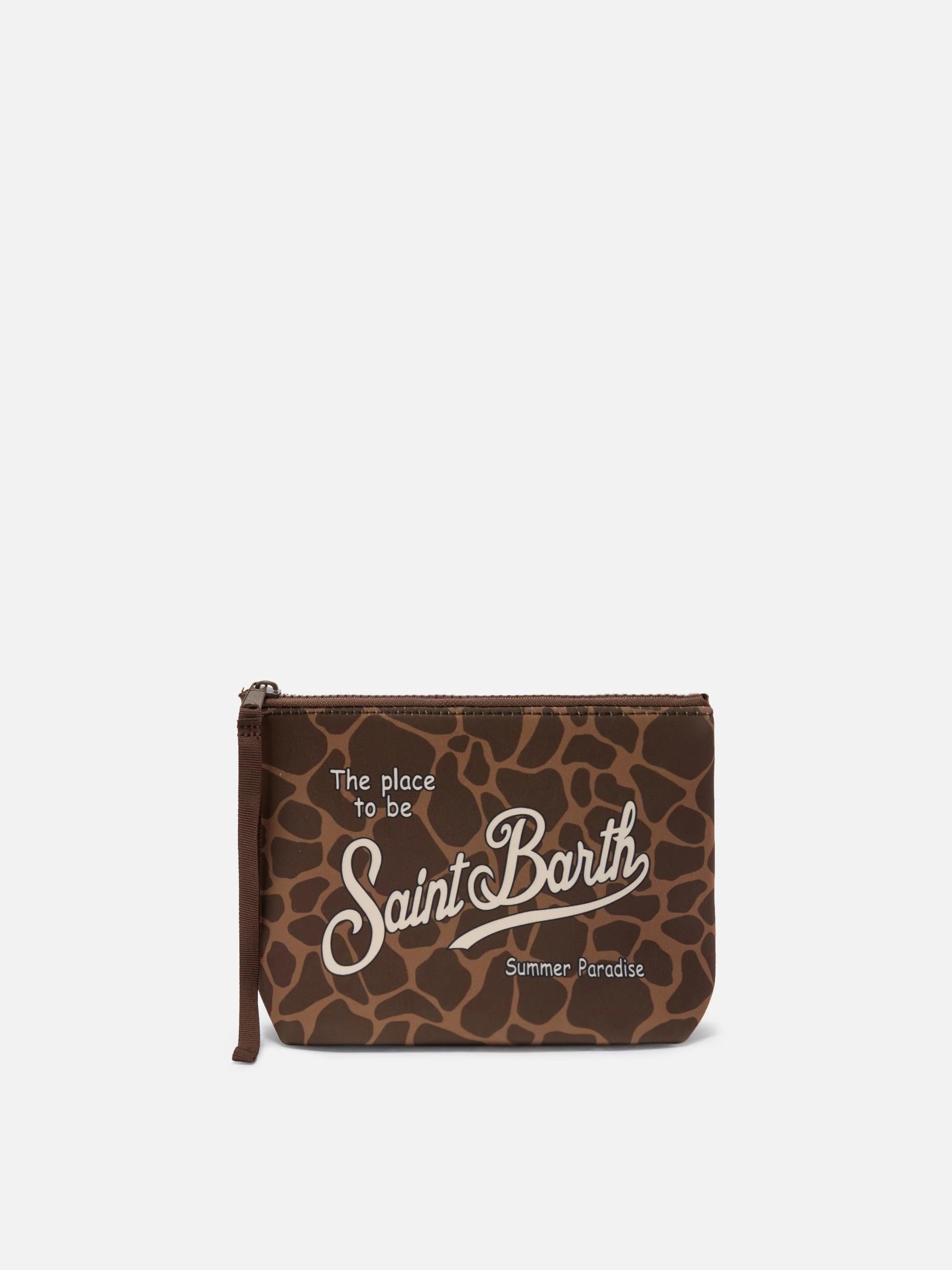 Pochette Aline in scuba con stampa animalier ALIN001 00900L MC2 SAINT BARTH 