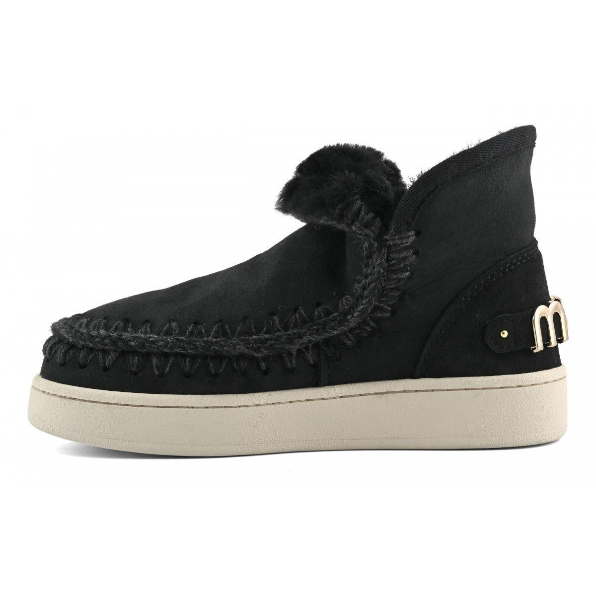 Mou new eskimo sneaker suede black F25-MUFW741001A BKB MOu 