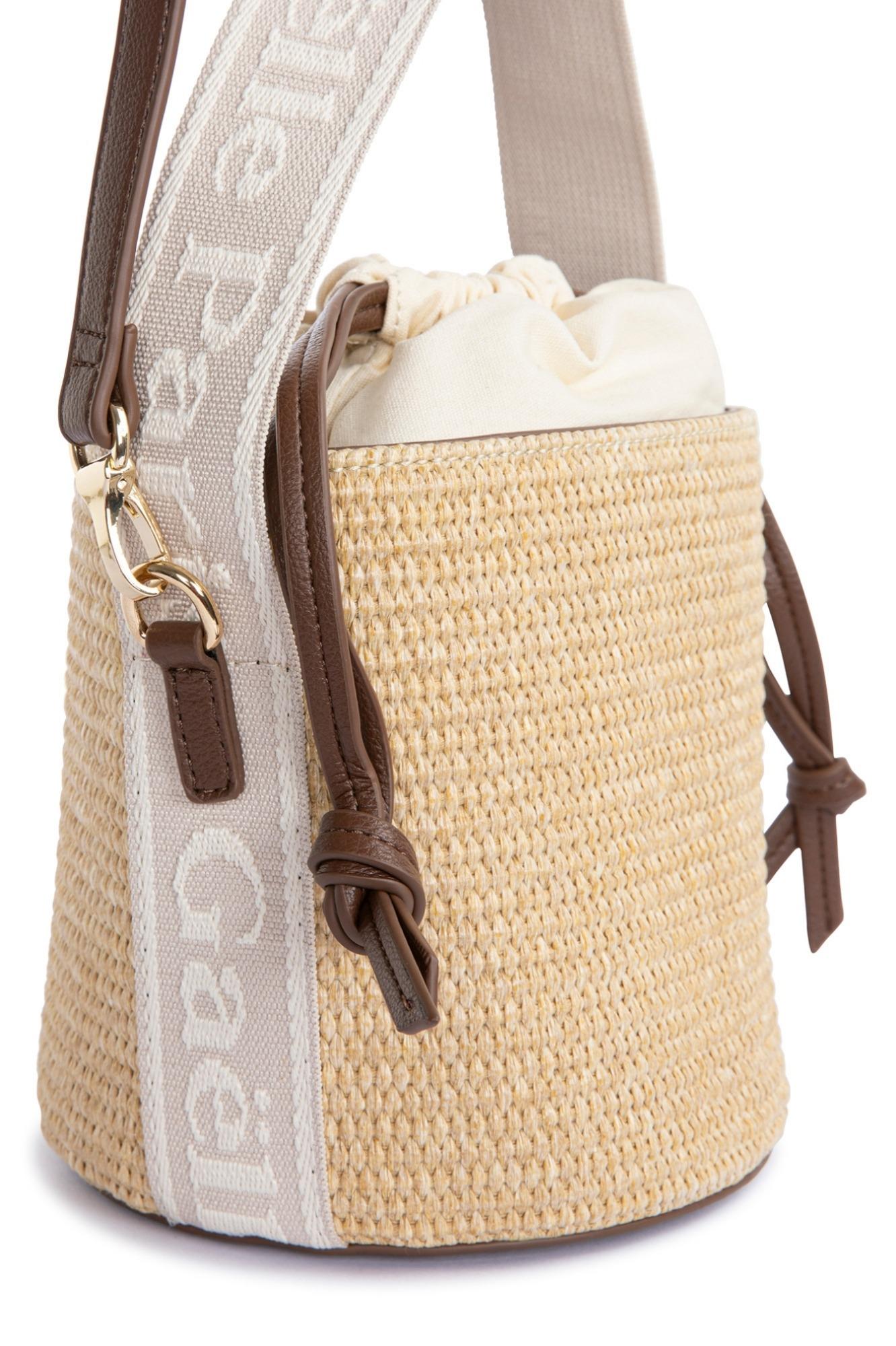 Mini Bucket Con Manico Jacquard  Naturale - Gaëlle Paris GAACW03136-MTTP0002 BE08 GAELLE 