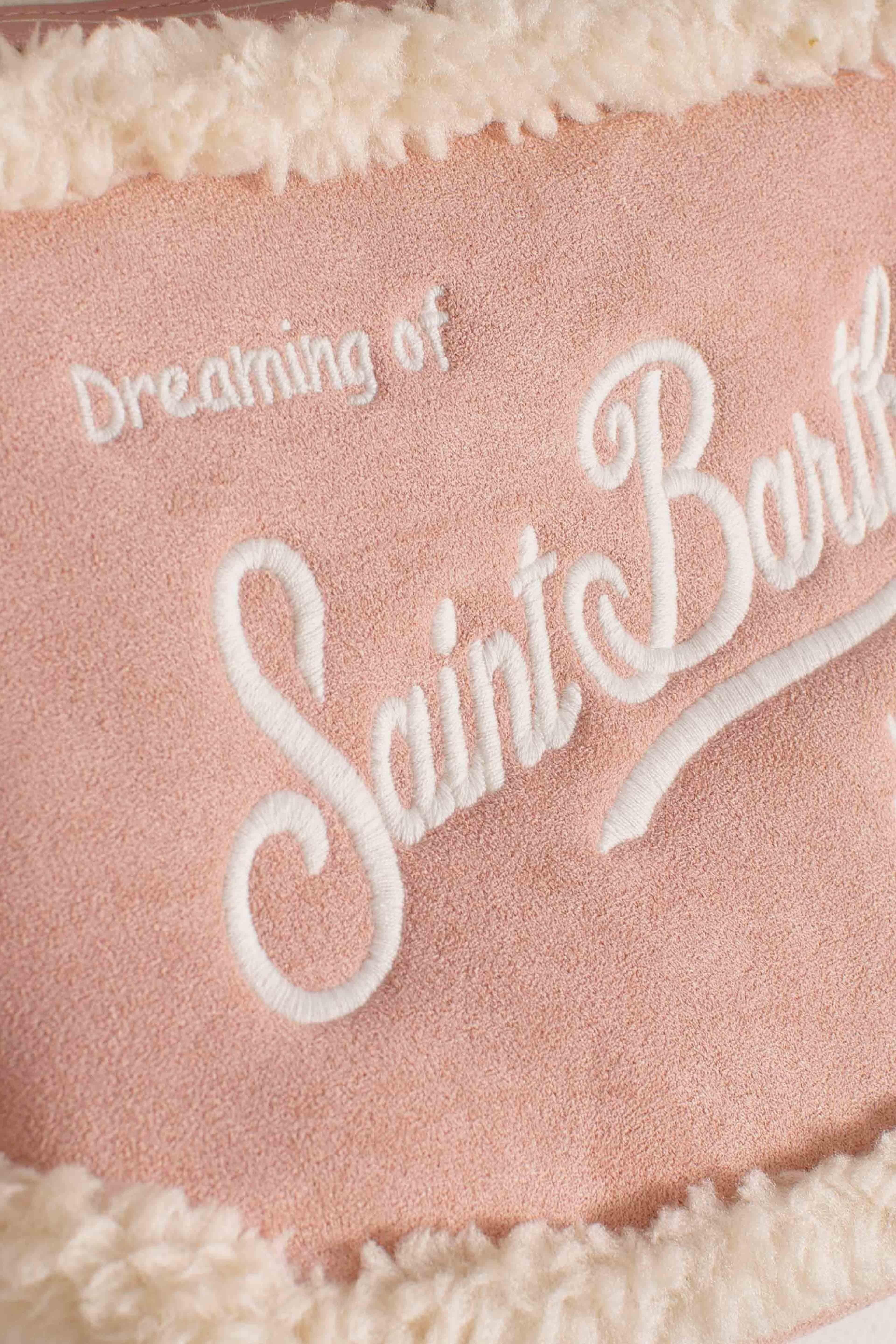 Pochette Aline "Dreaming of Saint Barth" Rosa Cipria con Dettagli in Shearling ALI0033 03505I MC2 SAINT BARTH 