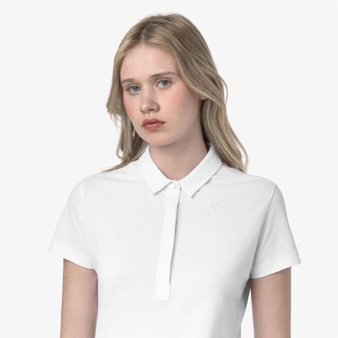 AMEDEA PIQUE SLIM<BR/>WHITE K1127GW 001 K-WAY 