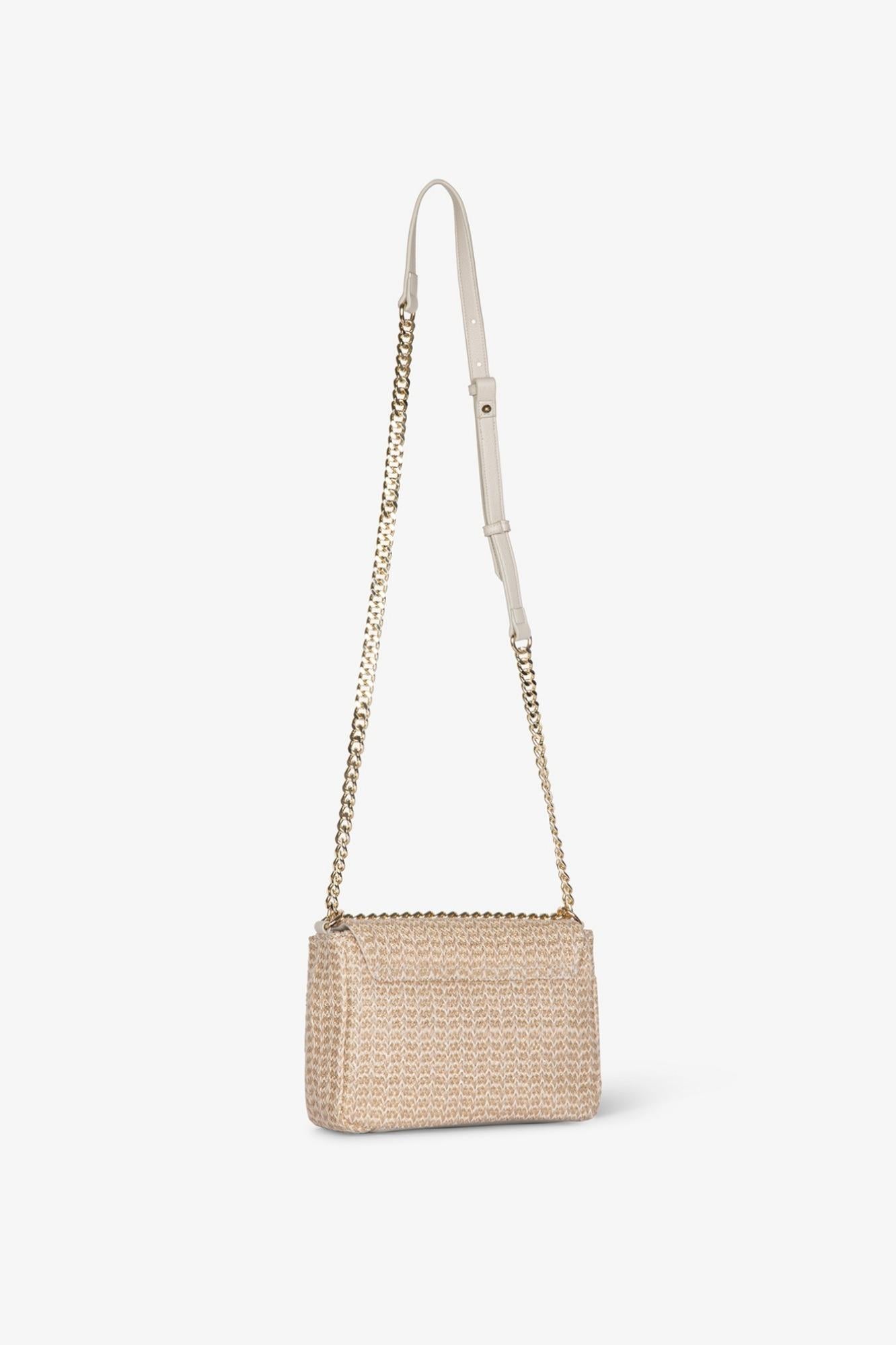 Mini Shoulder Strap Rafia Lurex  Beige - Gaëlle Paris GAACW03095-MTFI0020 BE00 GAELLE 