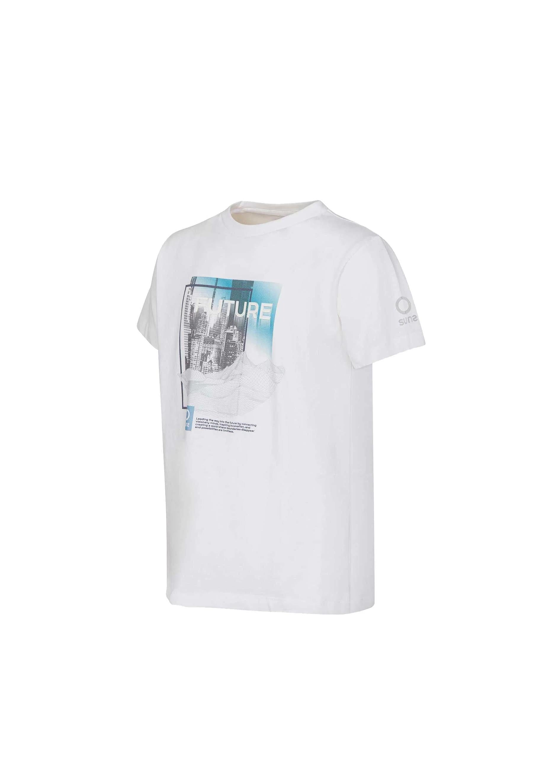 Suns T-shirt Girocollo Bianca Stampa Future TSS6102U WHITE SUNS 