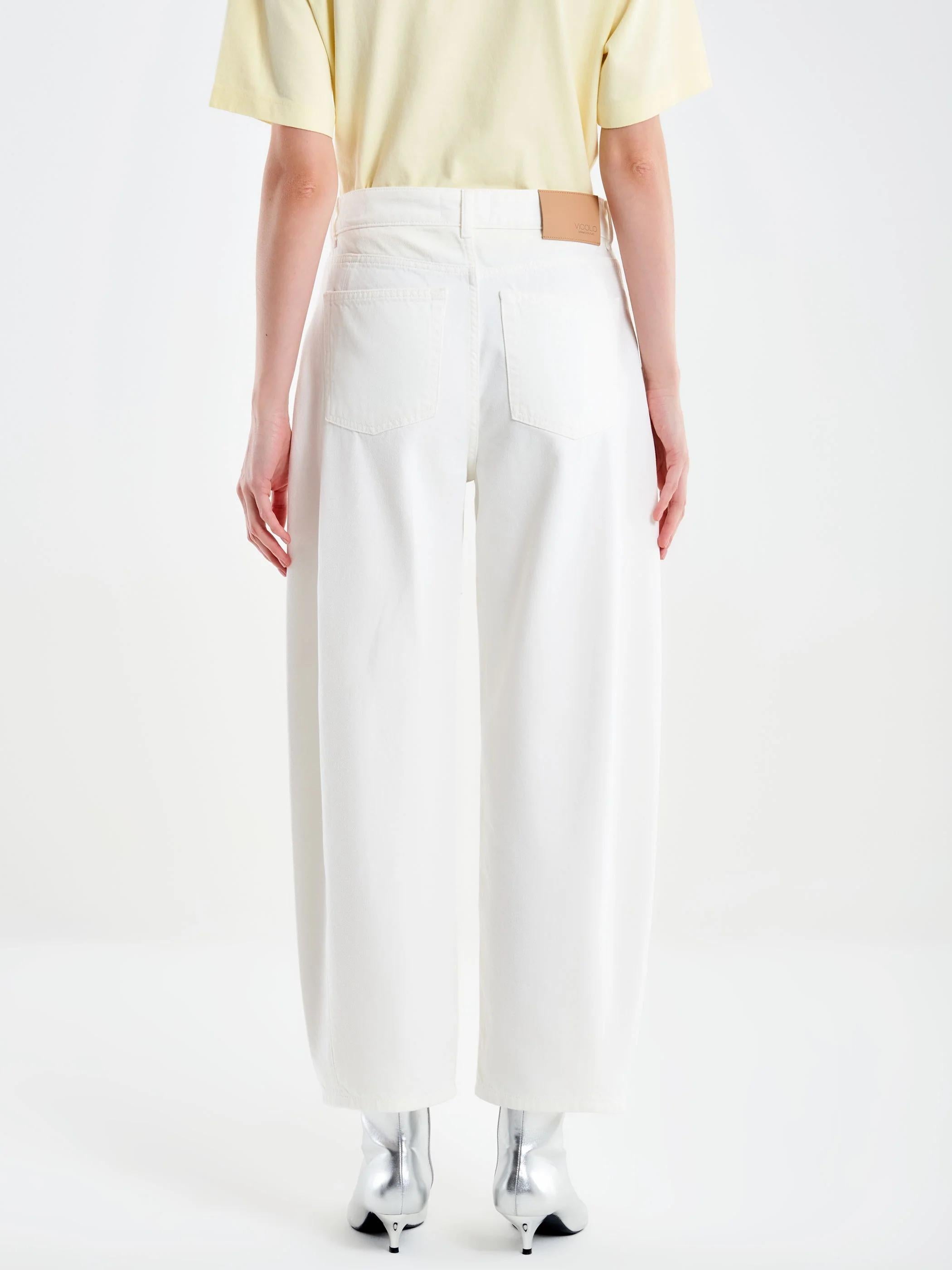Vicolo Jeans Chiara Barrel Bianco DAB5150 02 VICOLO 