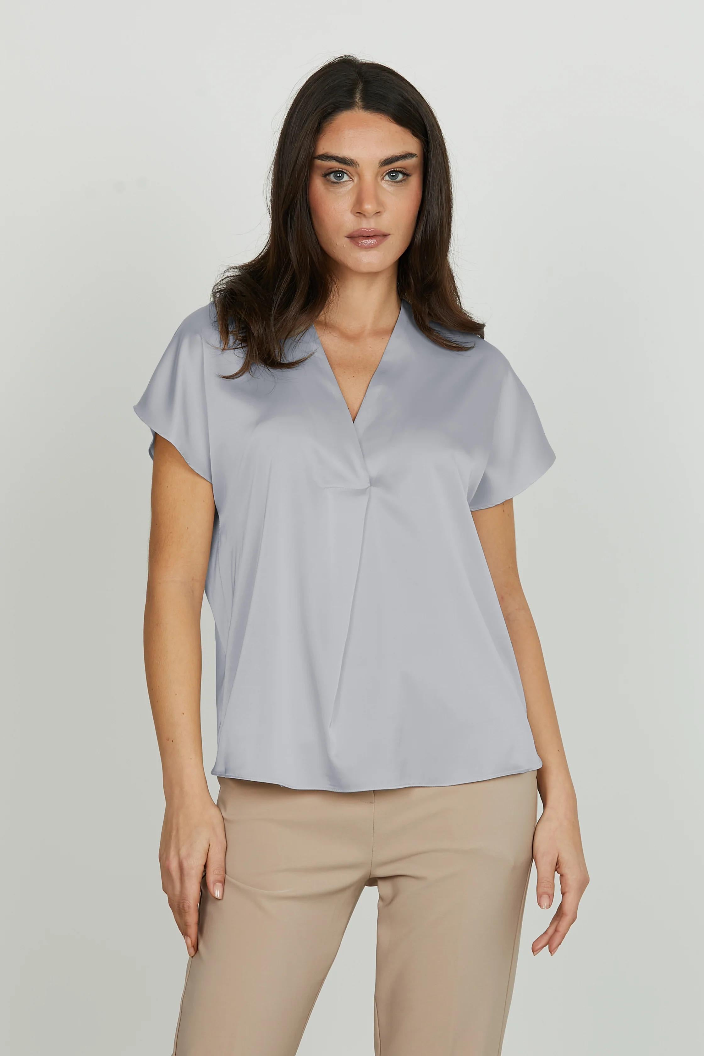 Relish Blusa INIQUII mezza manica aletta scollo v con piega Paloma RDA2503006013 PALOMA RELISH 