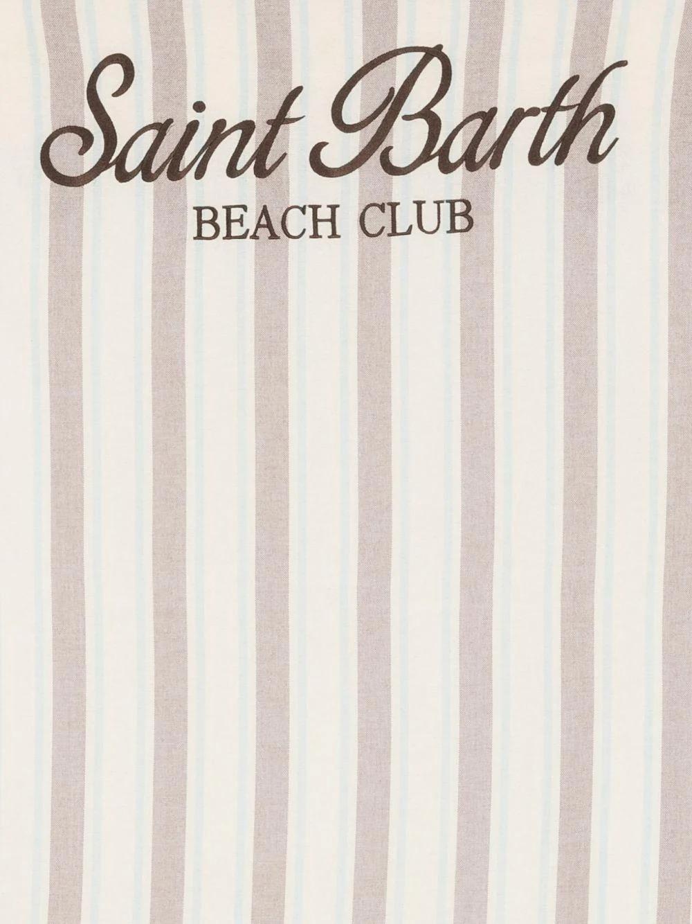 Telo mare MC2 Saint Barth beige con motivo a righe FOUL002 02597L MC2 SAINT BARTH 