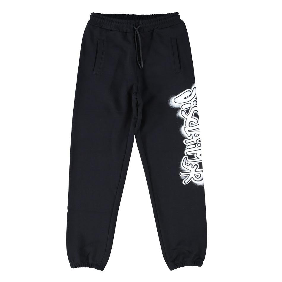 DISCLAIMER PANTALONE IN FELPA  DISCLAIMER NERO 26EDK58803 NERO-ST.BIANCA DISCLAIMER 