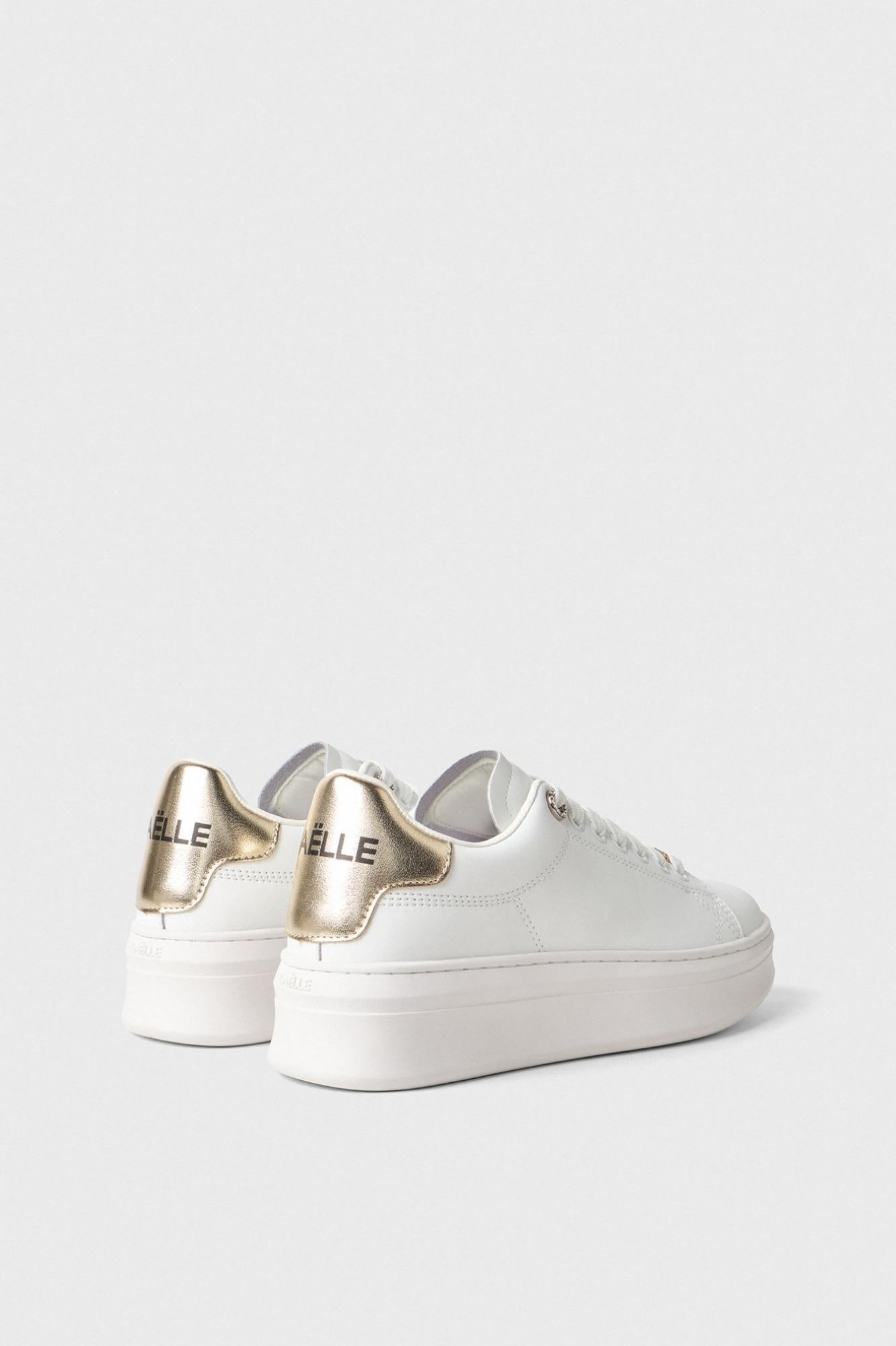 Sneaker Addict Passalaccio In Strass E Tallone In Laminato  Oro - Gaëlle Paris GACAW01452-MTFI0014 OR01 GAELLE 