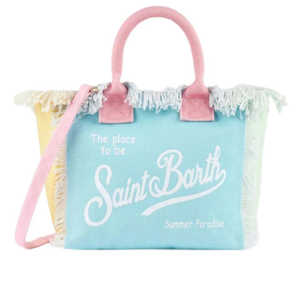 Mc2 Saint Barth Borsa Colette In Canvas Con Fantasia Color Block COL0001/02575L COL0001 02575L MC2 SAINT BARTH 