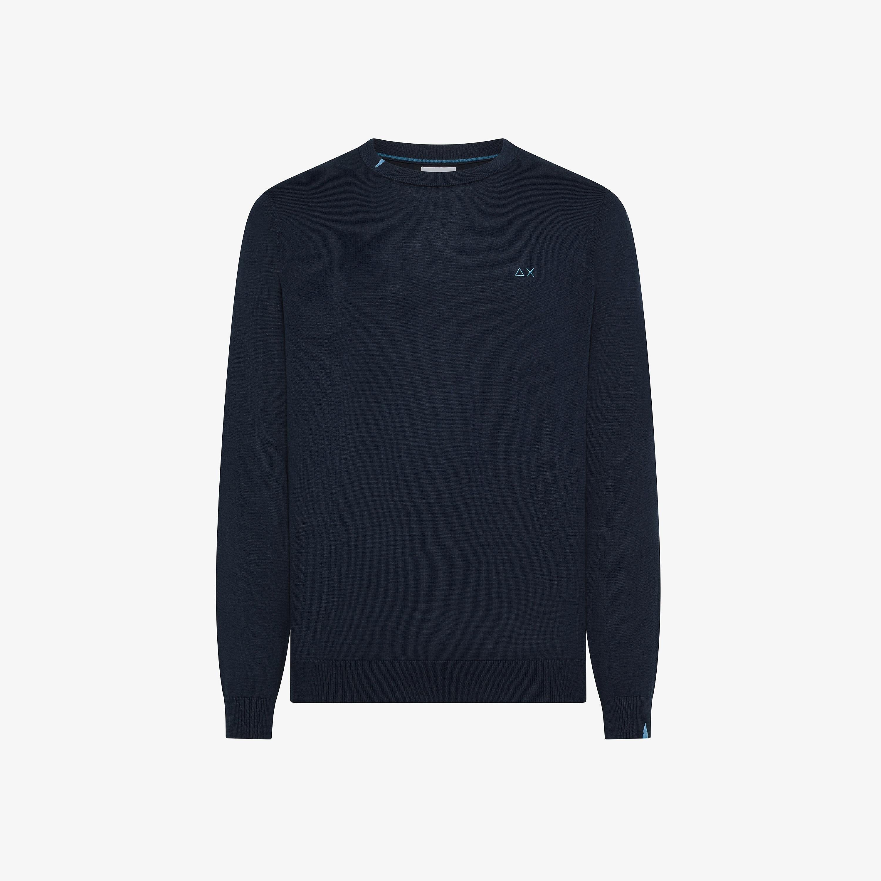 SUN68 Maglioncino Basico Navy Blue K36101 07 SUN 68 