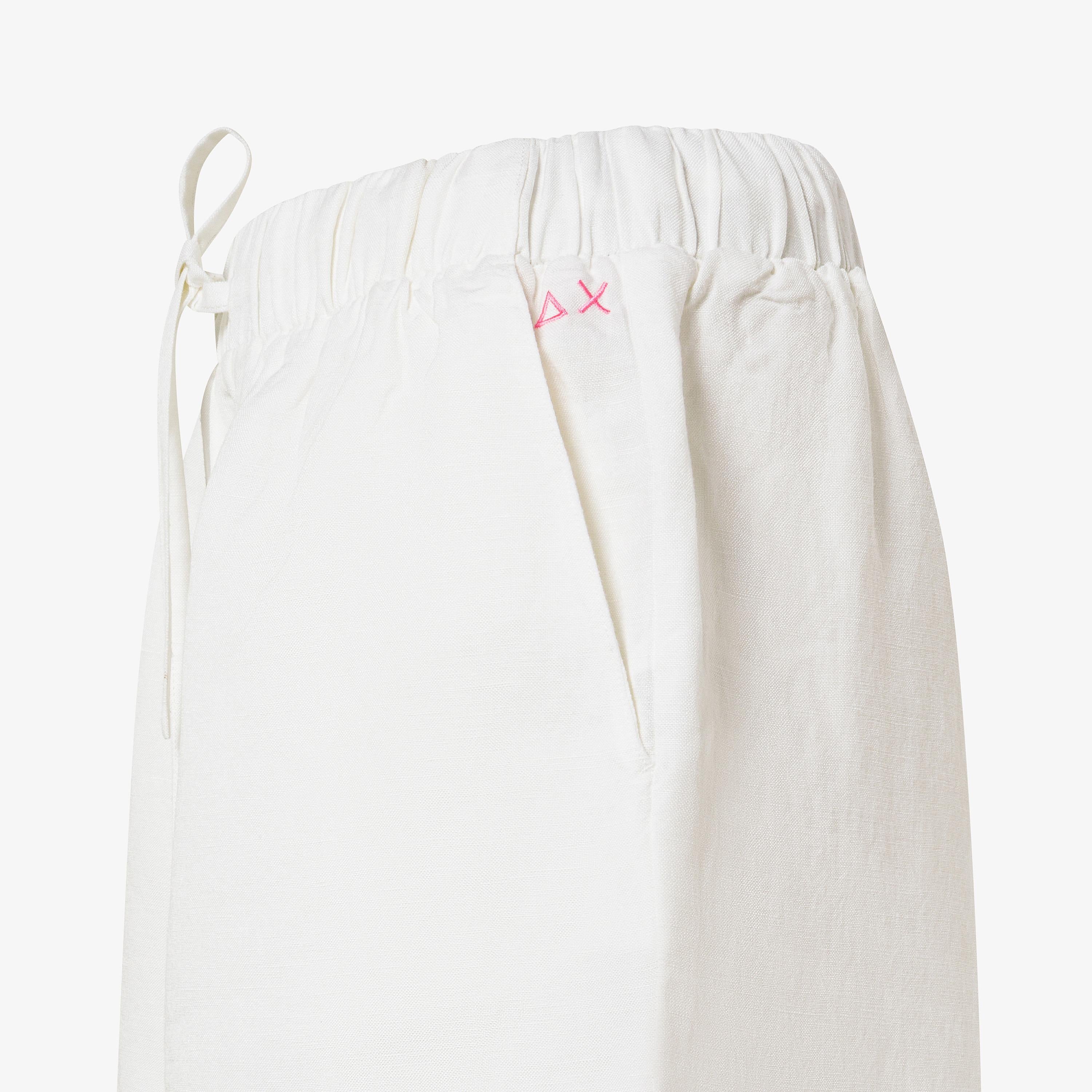 SUN68 Shorts linen beach Bianco Panna S36241 31 SUN 68 