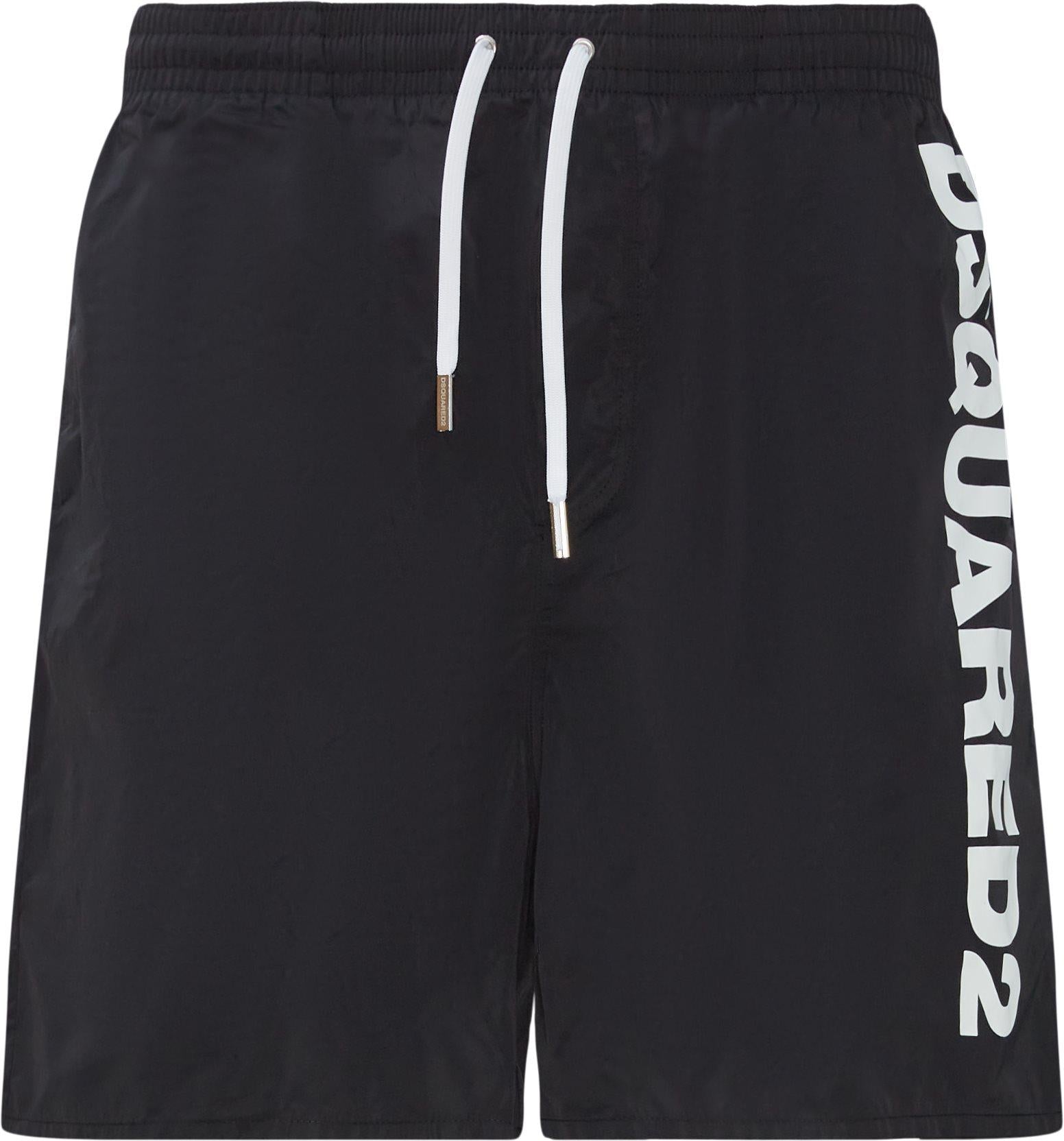 Costume Disquared2 boxer nero stampa bianca D7BM16000 010 DSQUARED 